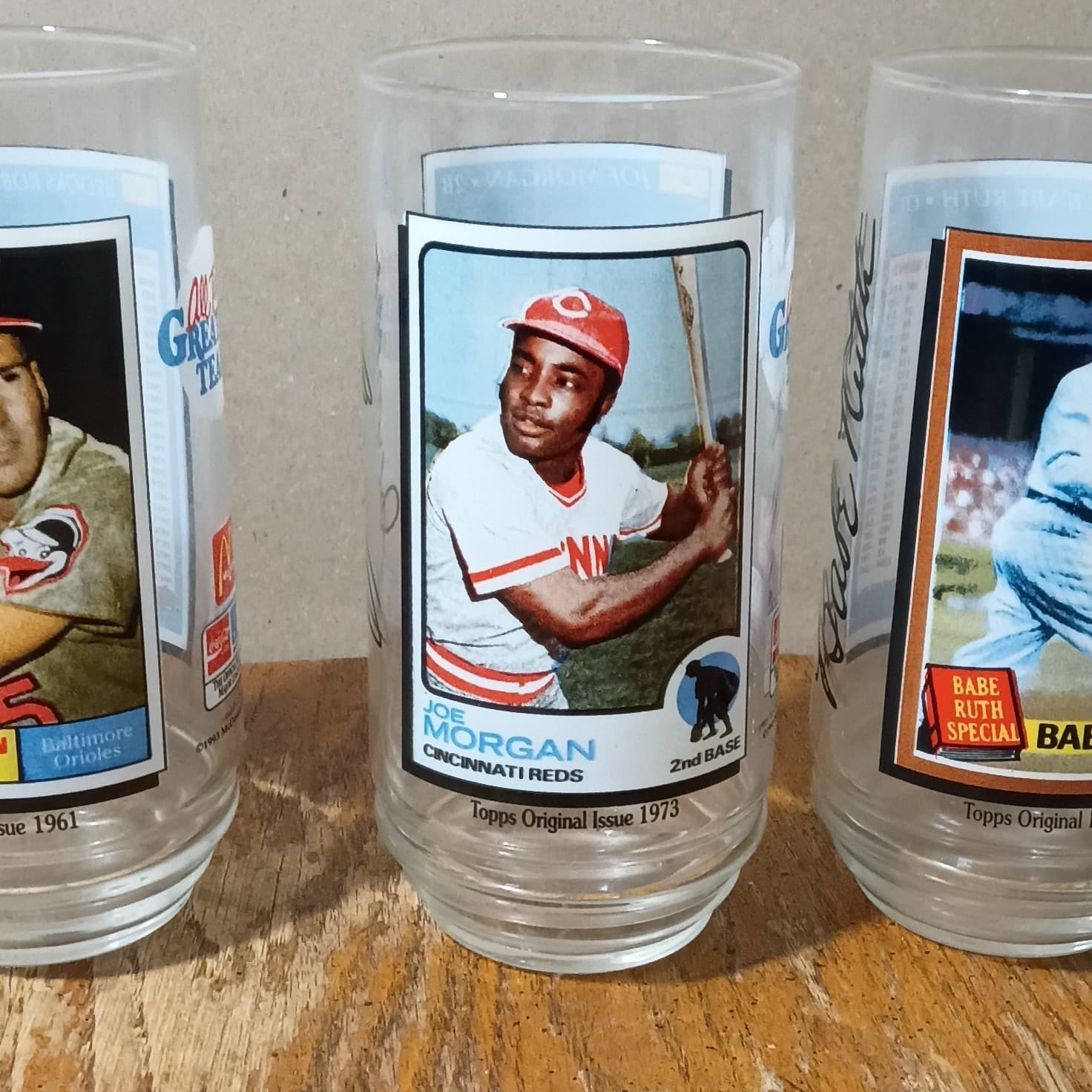 5 1993 McDonald’s All Time Greatest Team MLB Topps Baseball Glasses Mint - Thumbnail 4