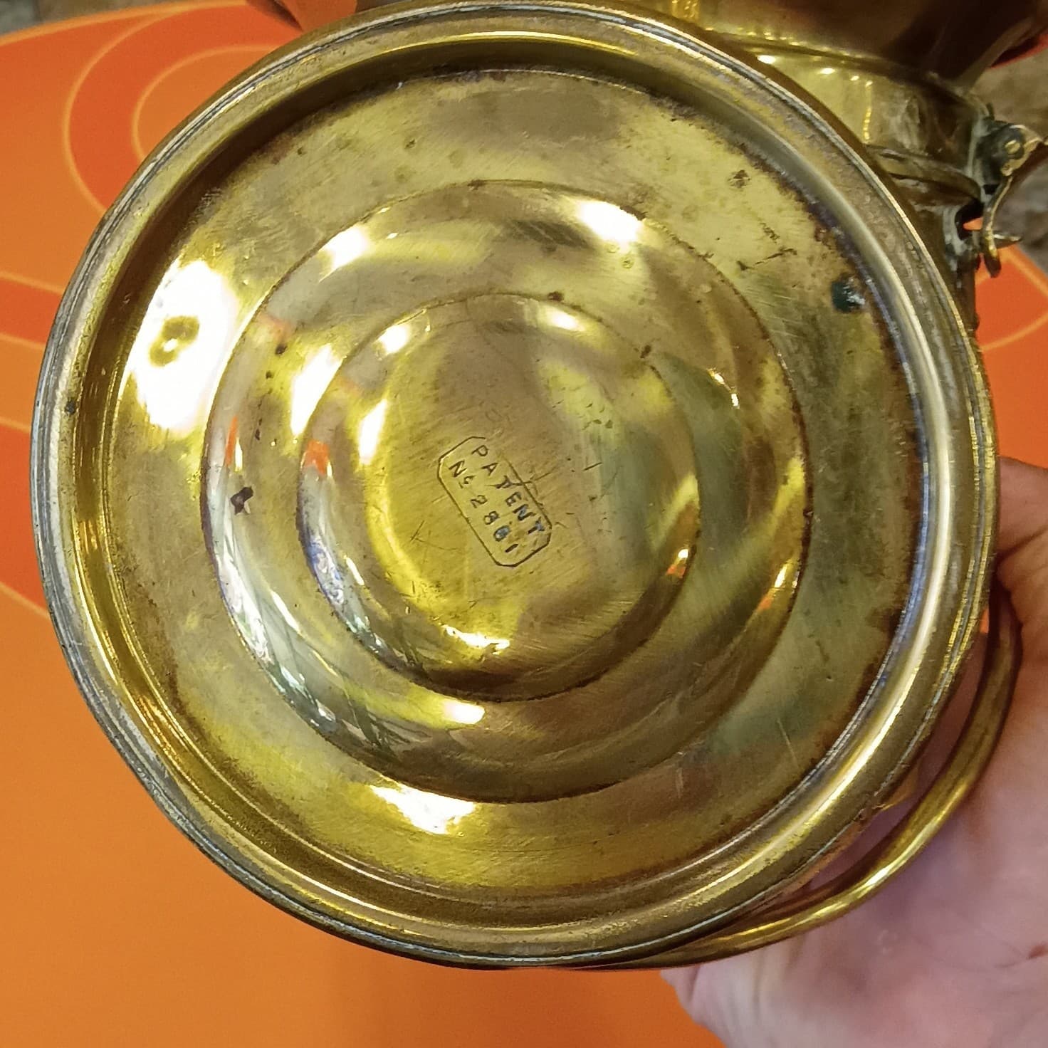 Vintage Brass HOWES & BURLEY BIRMINGHAM ILLUMINATED SIDE CAR LAMP Old Original - Thumbnail 14