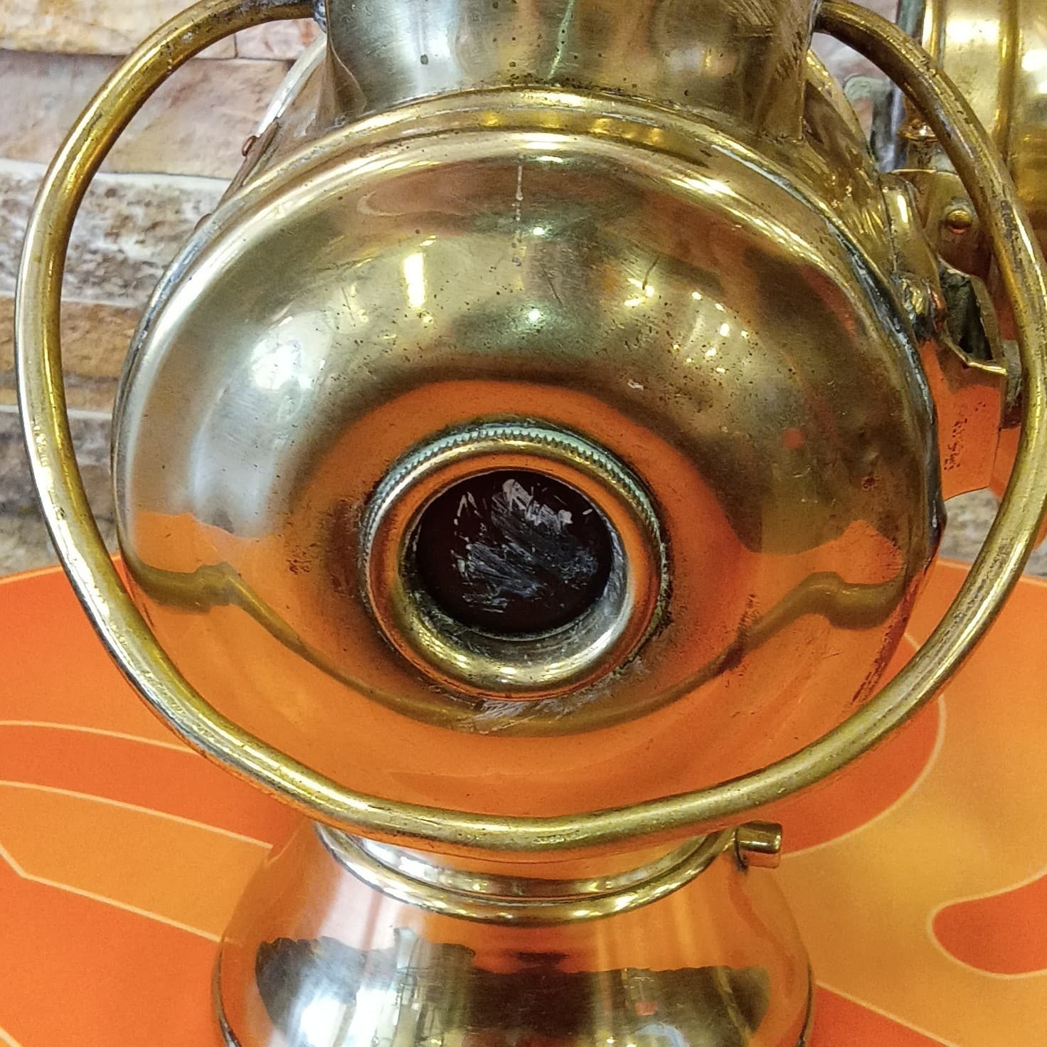 Vintage Brass HOWES & BURLEY BIRMINGHAM ILLUMINATED SIDE CAR LAMP Old Original - Thumbnail 13