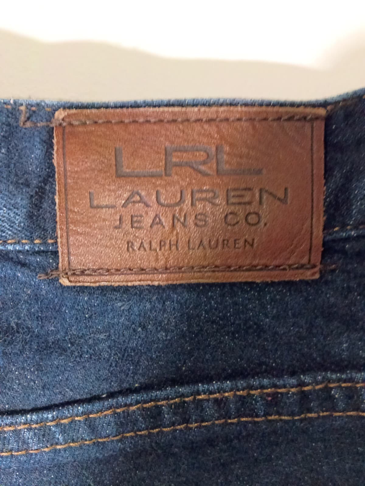 LRL Lauren Ralph Womens Blue Denim Dark Wash Jeans Size 14 (17x27 1/2) - Thumbnail 7