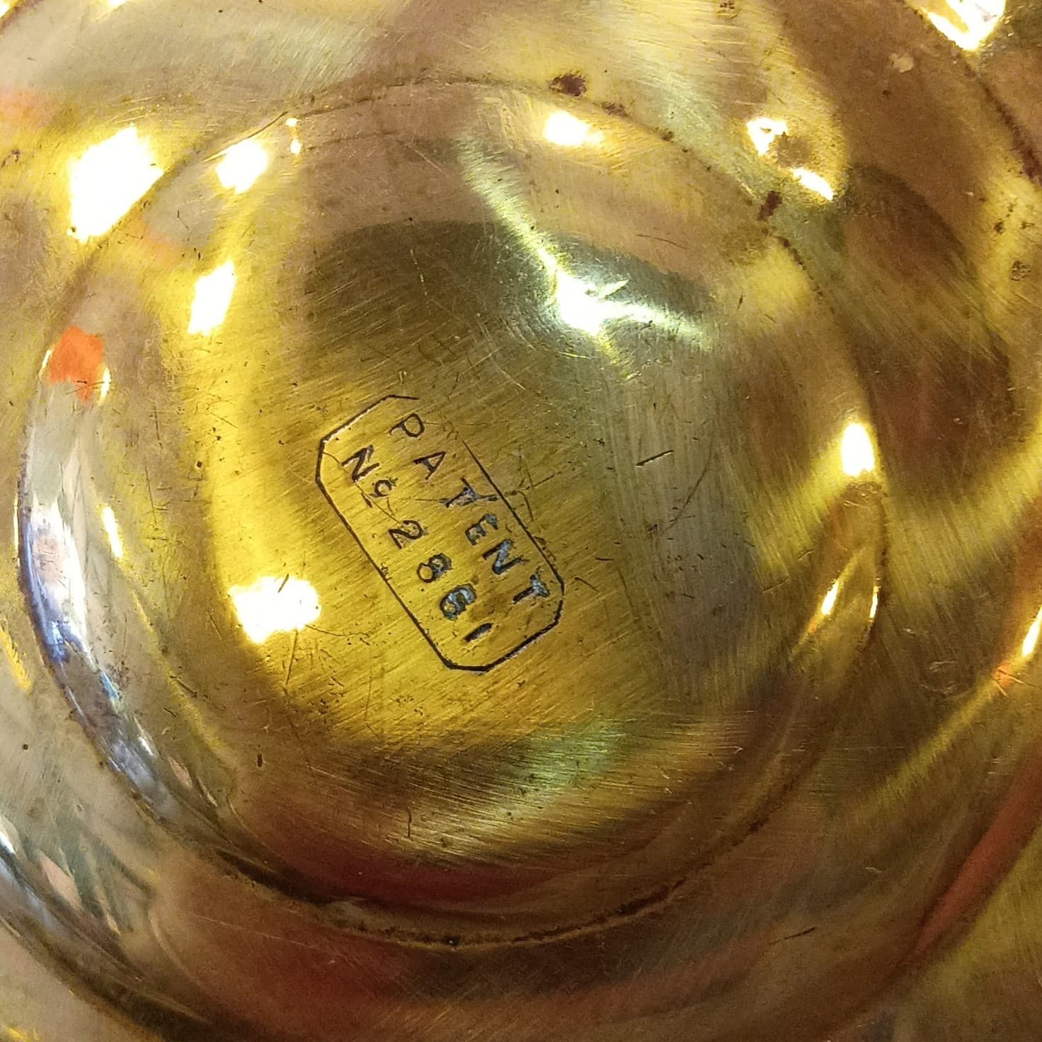 Vintage Brass HOWES & BURLEY BIRMINGHAM ILLUMINATED SIDE CAR LAMP Old Original - Thumbnail 15