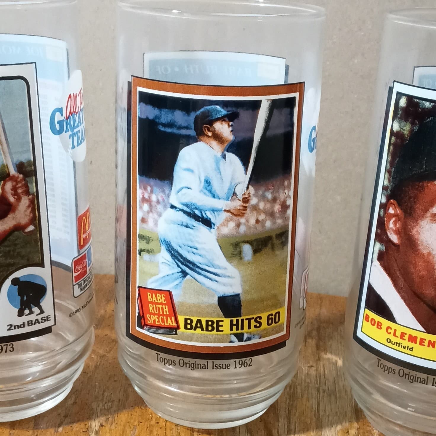 5 1993 McDonald’s All Time Greatest Team MLB Topps Baseball Glasses Mint - Thumbnail 5