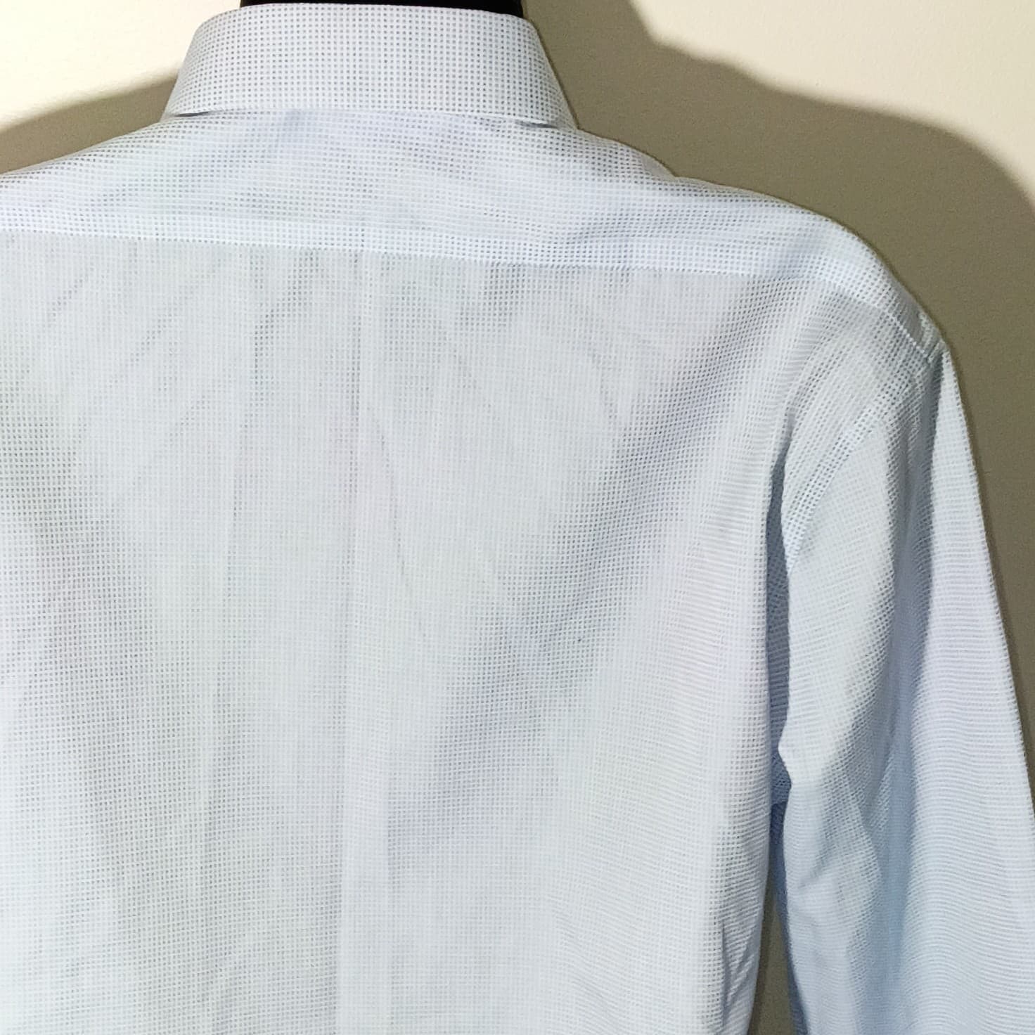 Calvin Klein Slim Performance Non-Iron Button Up Blue Men Large - Thumbnail 10