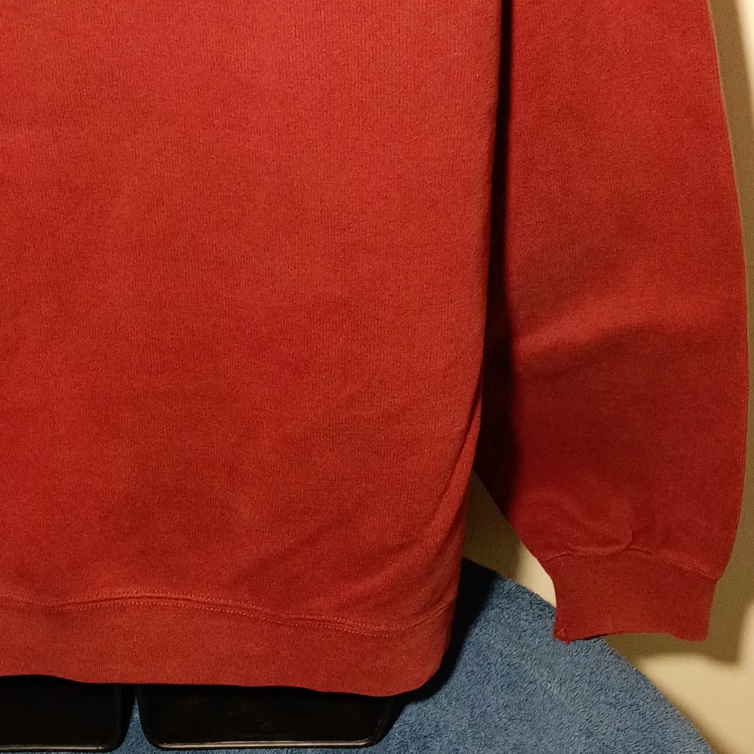 Orvis Vintage Shirt Medium 1/4 Button Pullover Red Knit Sweate Size Large - Thumbnail 12