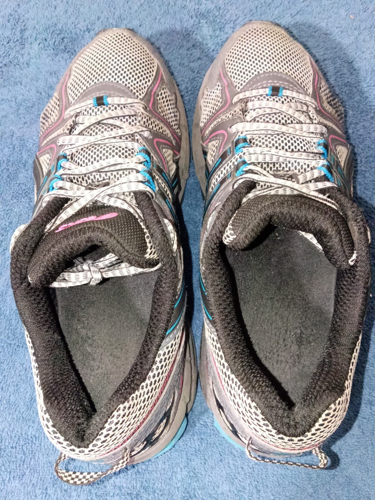 Asics Gel Kahana 8 Women Size 8.5 Shoes Gray Blue Pink Running Sneakers T6L5N - Thumbnail 7