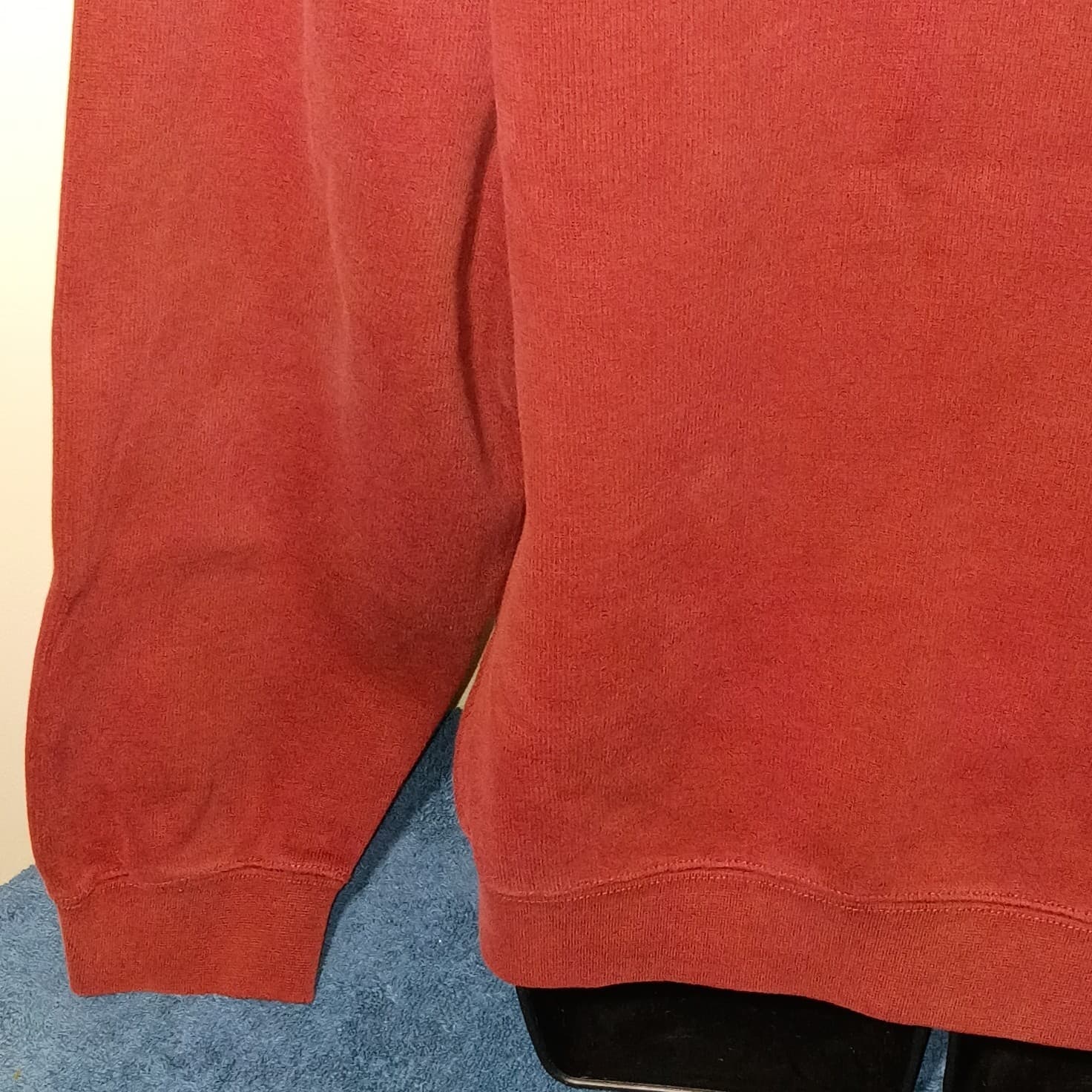 Orvis Vintage Shirt Medium 1/4 Button Pullover Red Knit Sweate Size Large - Thumbnail 13