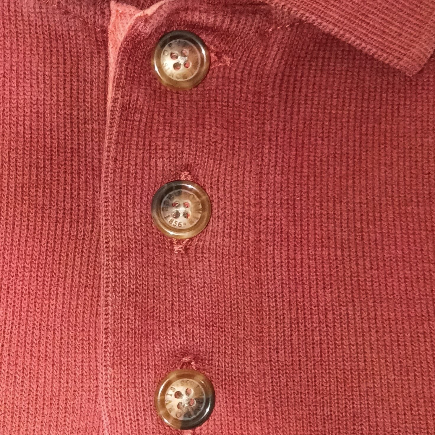 Orvis Vintage Shirt Medium 1/4 Button Pullover Red Knit Sweate Size Large - Thumbnail 8