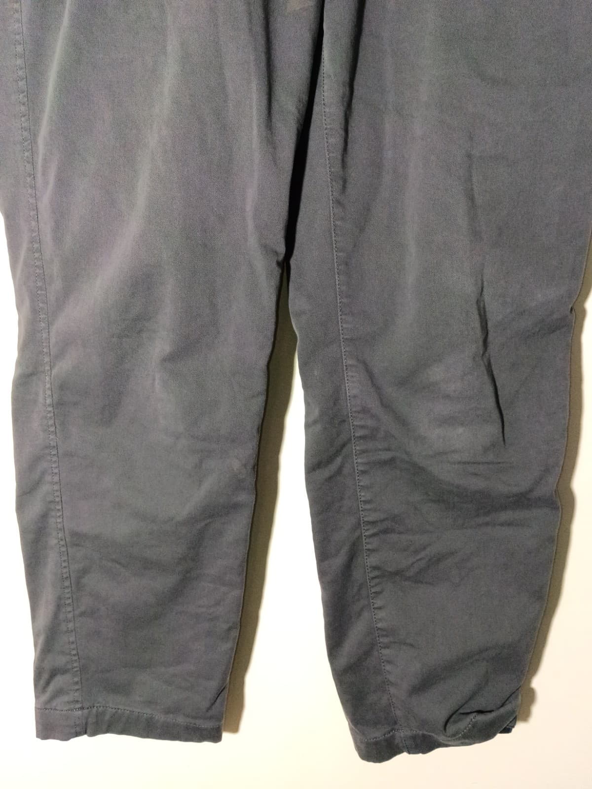 LL Bean BeanFlex Pants Mens M x 30" Gray Standard Fit Straight Drawstring Khaki - Thumbnail 2