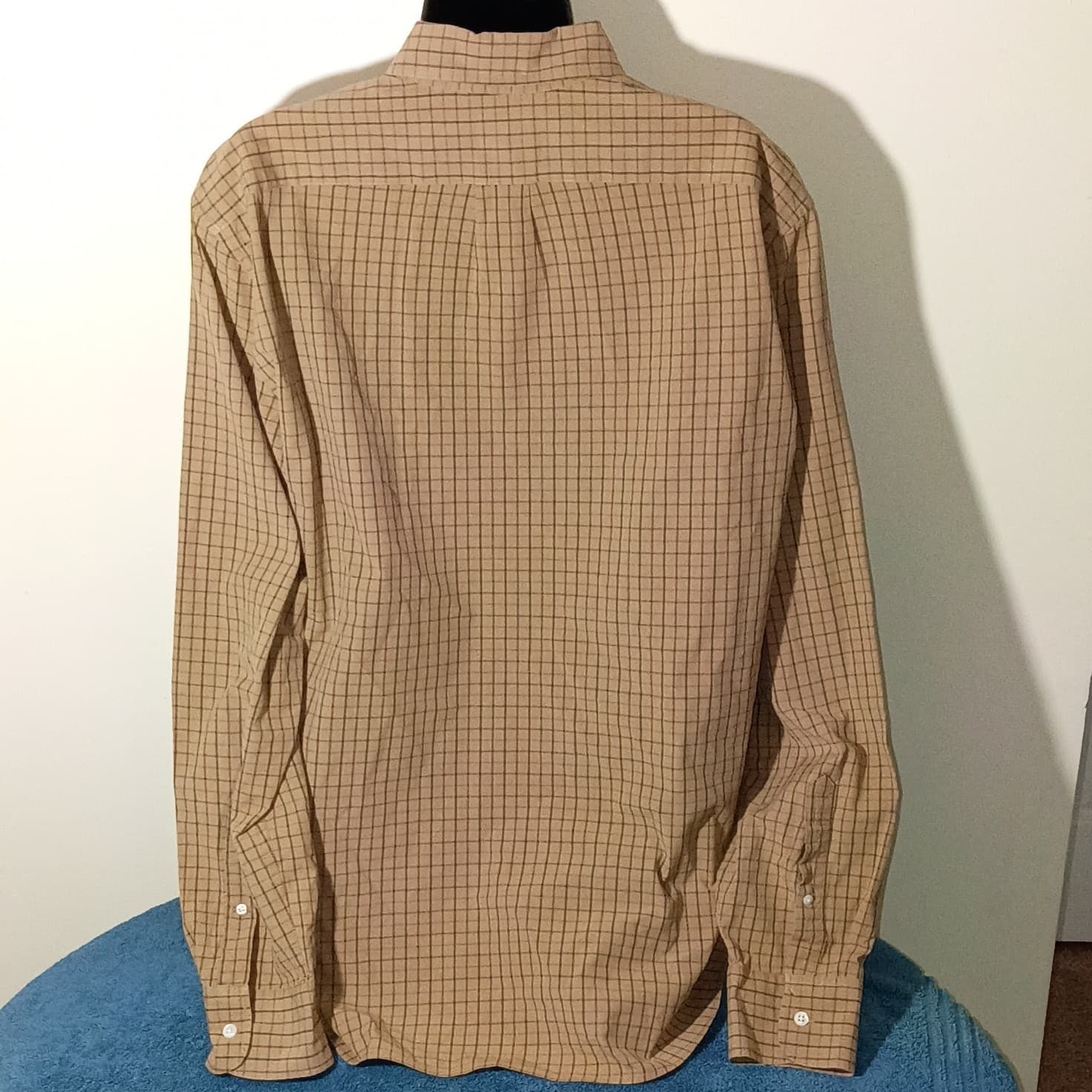 J.Crew Slim Fit Flex Oxford Brown Checkered Button Down Shirt Size large - Thumbnail 8
