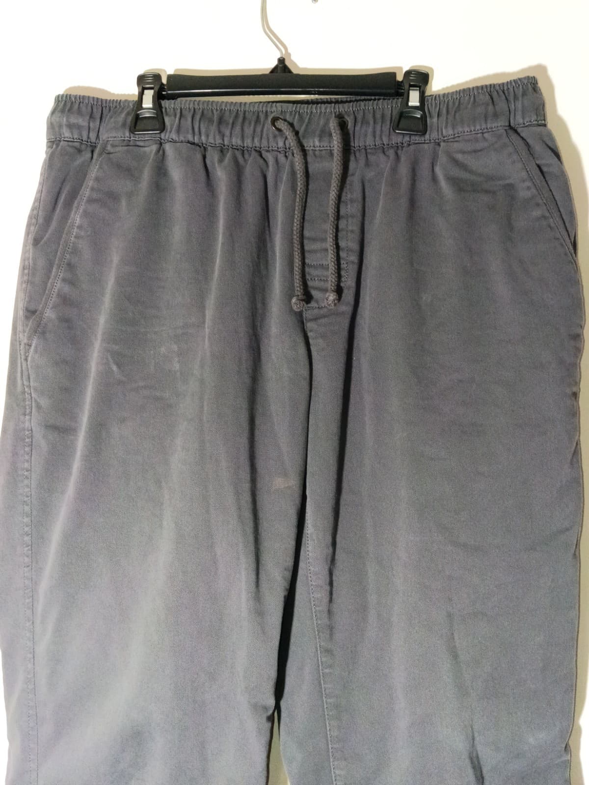 LL Bean BeanFlex Pants Mens M x 30" Gray Standard Fit Straight Drawstring Khaki - Thumbnail 3