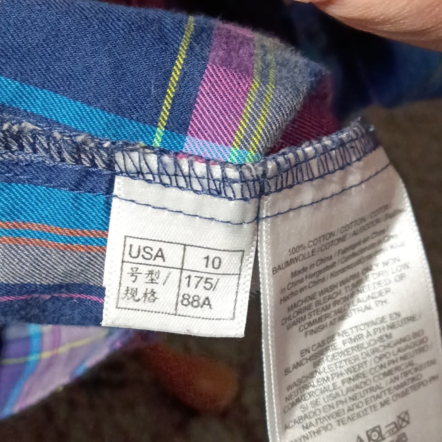 Brooks Brothers Red Fleece Plaid Button Up Cotton Shirt Pink Purple Blue Size 10 - Thumbnail 13