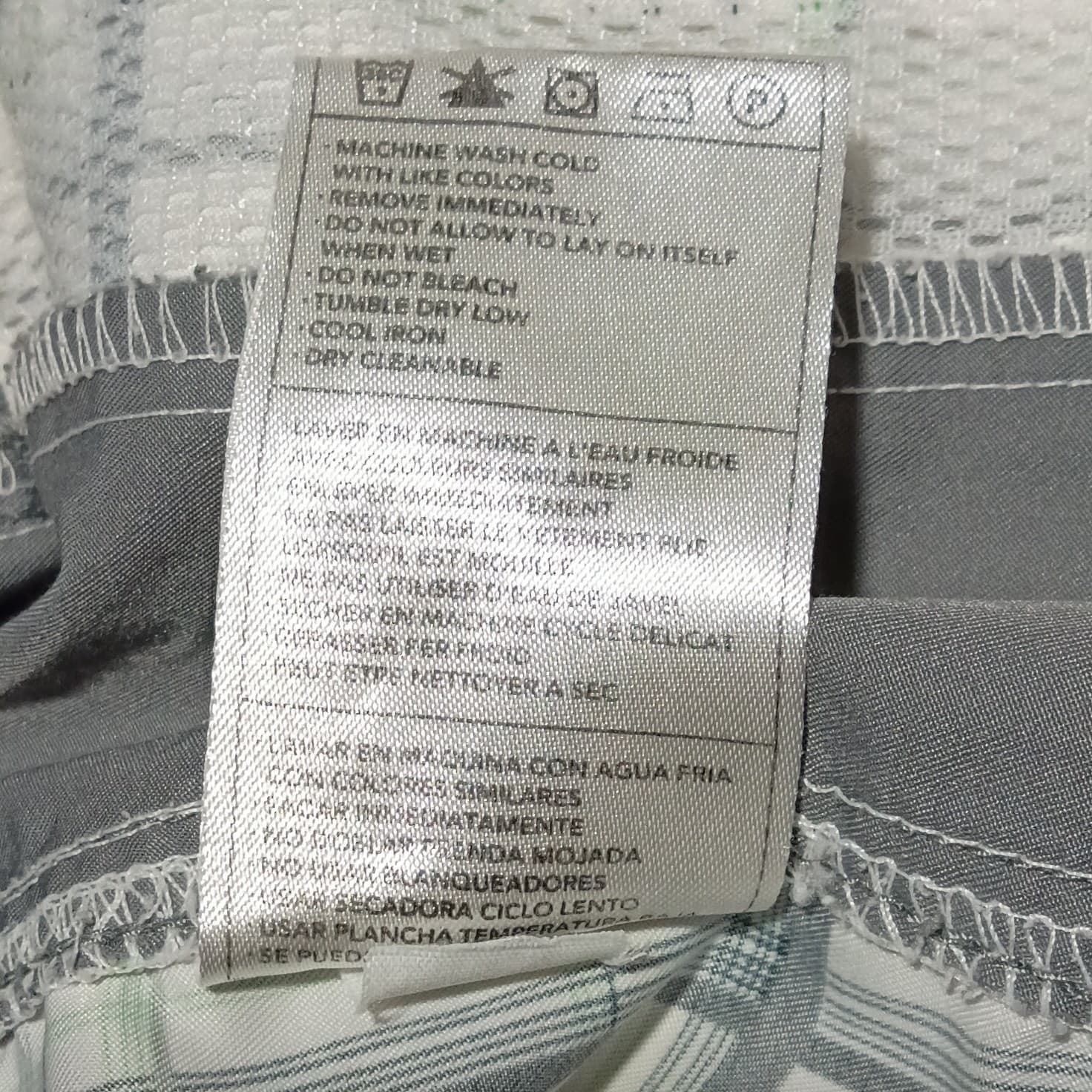 Nike Cargo Shorts Mens L White/Green/Black Plaid 9" - Thumbnail 13