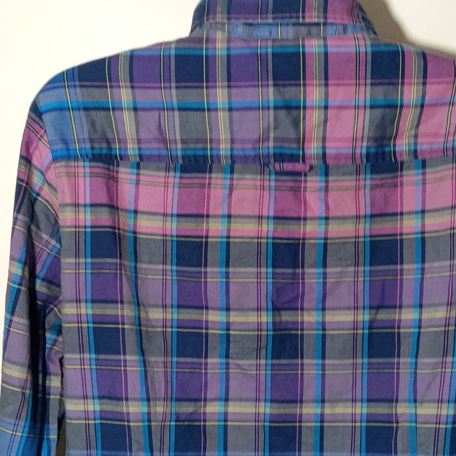 Brooks Brothers Red Fleece Plaid Button Up Cotton Shirt Pink Purple Blue Size 10 - Thumbnail 11