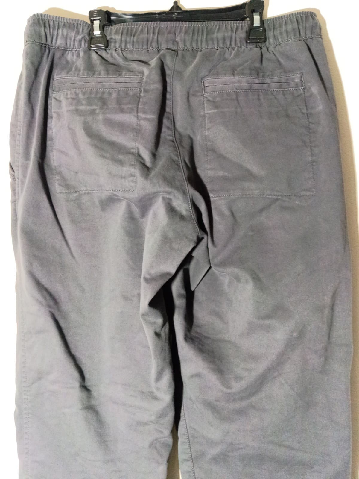 LL Bean BeanFlex Pants Mens M x 30" Gray Standard Fit Straight Drawstring Khaki - Thumbnail 6