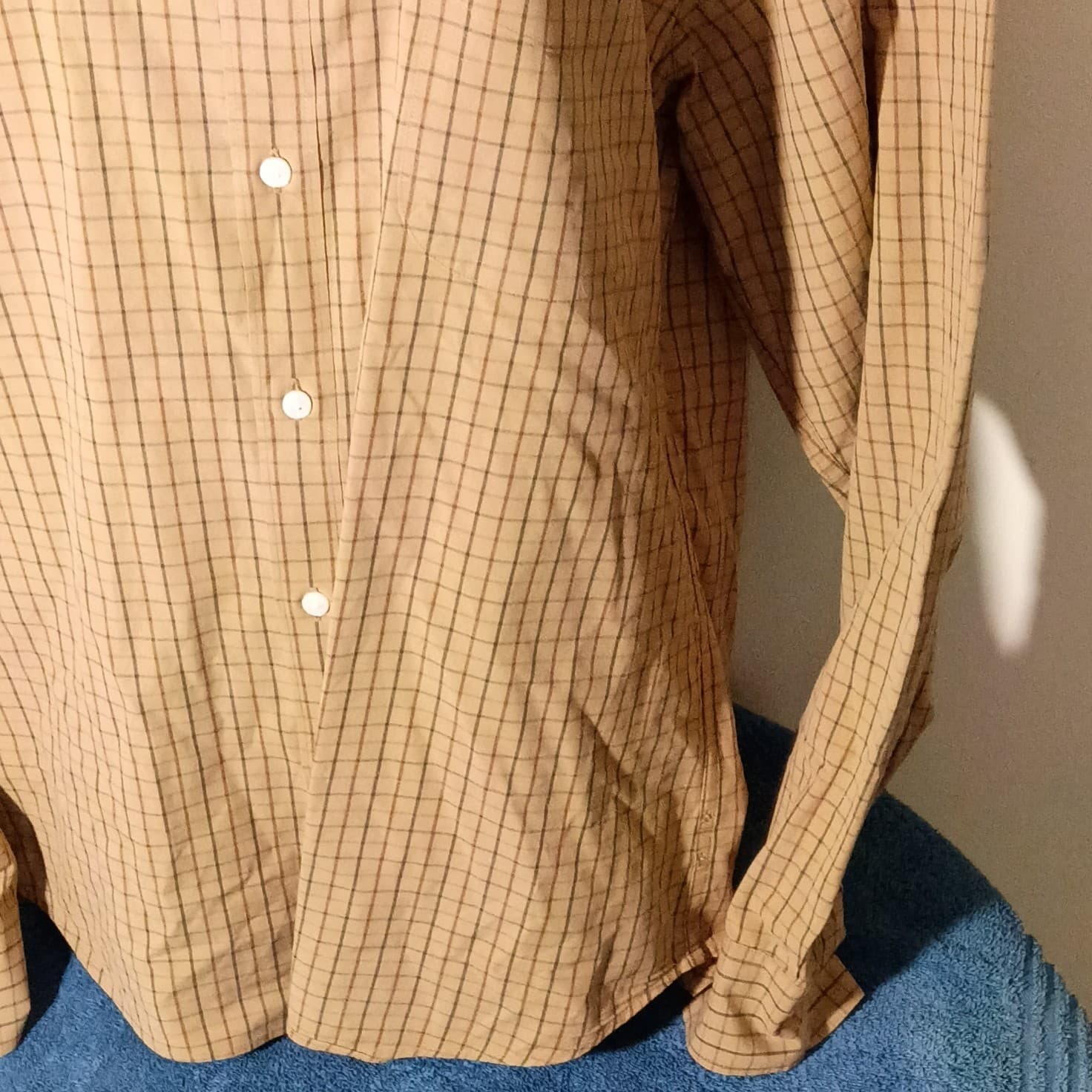 J.Crew Slim Fit Flex Oxford Brown Checkered Button Down Shirt Size large - Thumbnail 4
