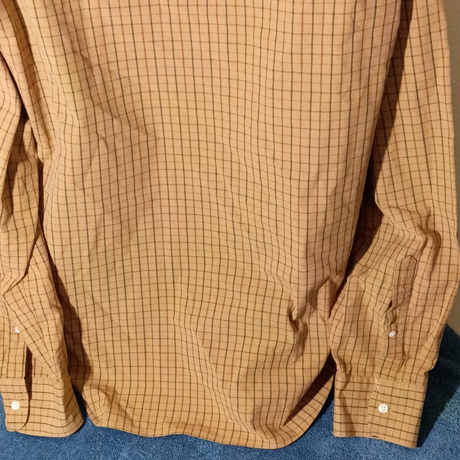 J.Crew Slim Fit Flex Oxford Brown Checkered Button Down Shirt Size large - Thumbnail 10