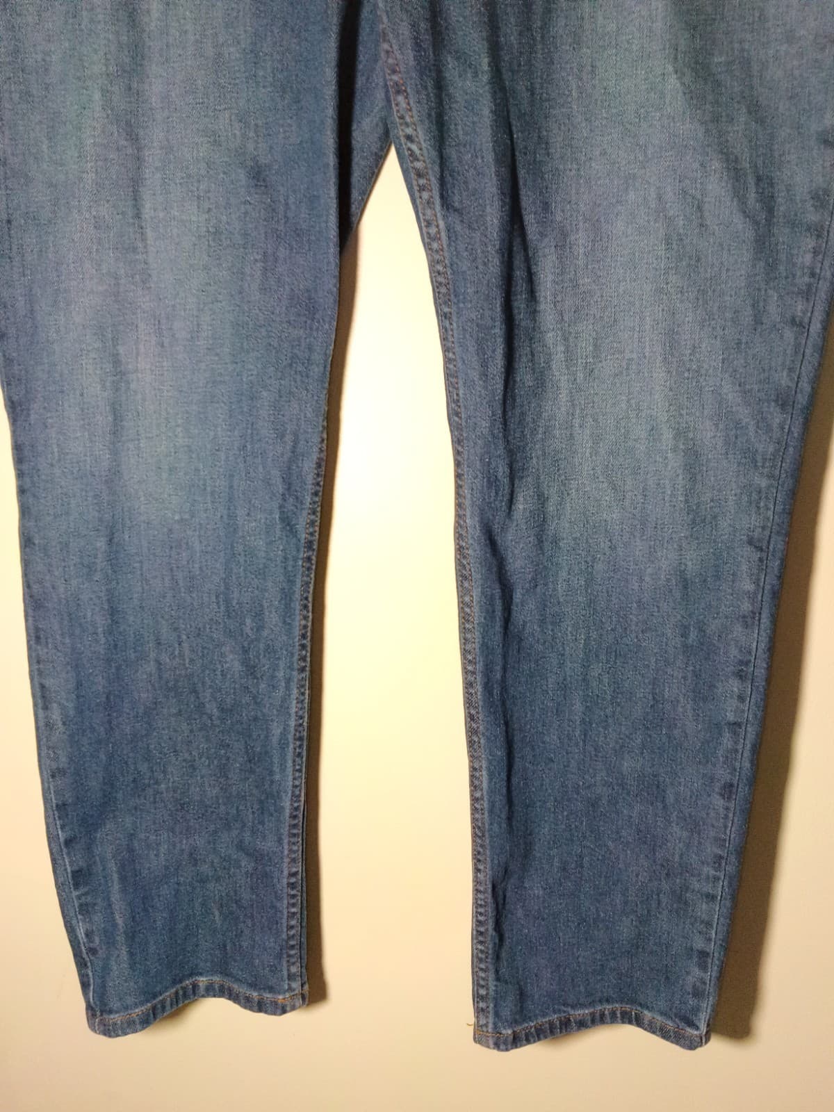 Men’s LL Bean 1912 Flex Jeans Athletic Fit Straight Leg Dark Indigo Size 37X29 - Thumbnail 3