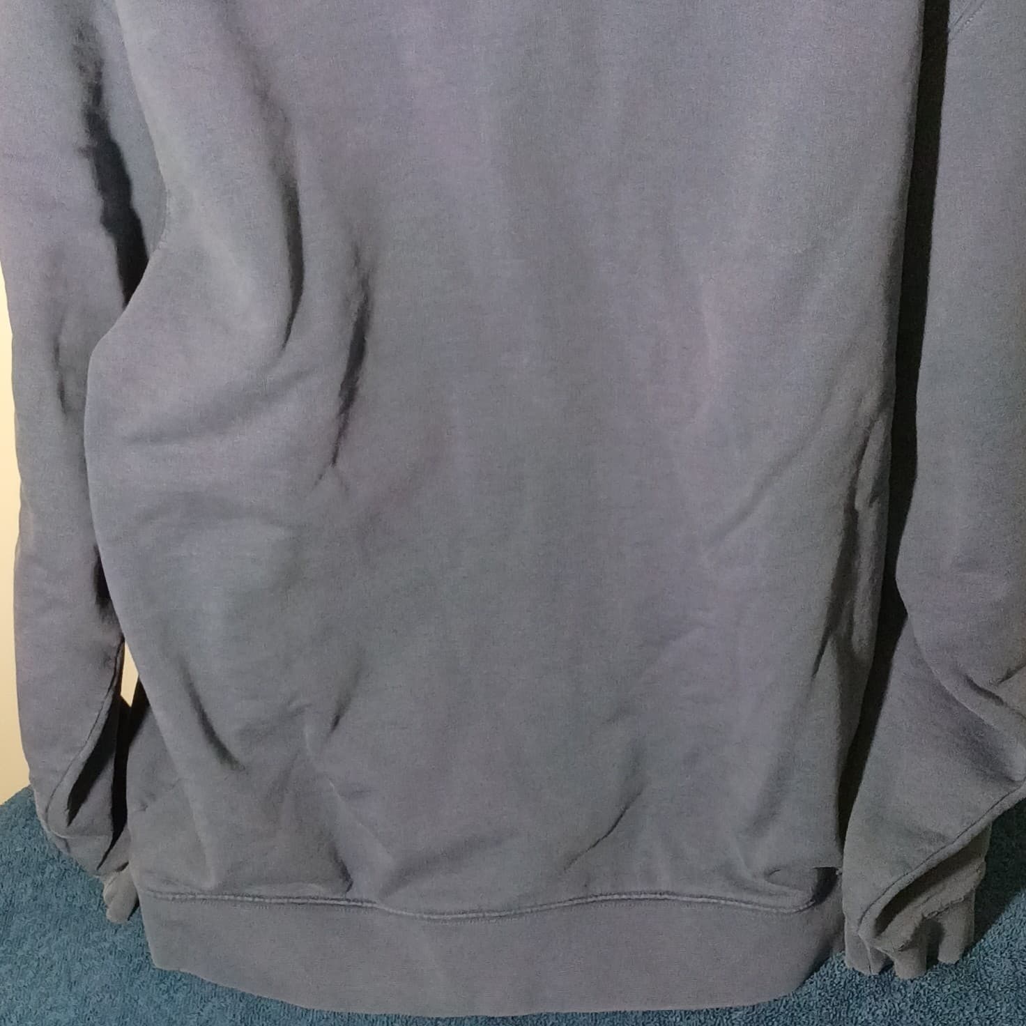 L.L. Bean Men's Size TXL Blue Full Zip Mock Neck Sweatshirt Jacket - Thumbnail 6