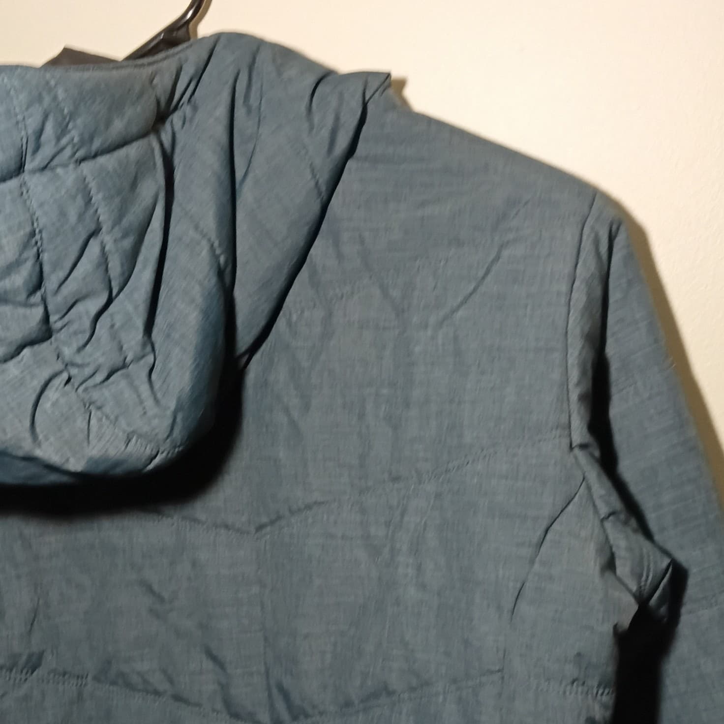 Columbia Blue Heathered Insulated Puffer Jacket Hooded Gorpcore Size XS - Thumbnail 10
