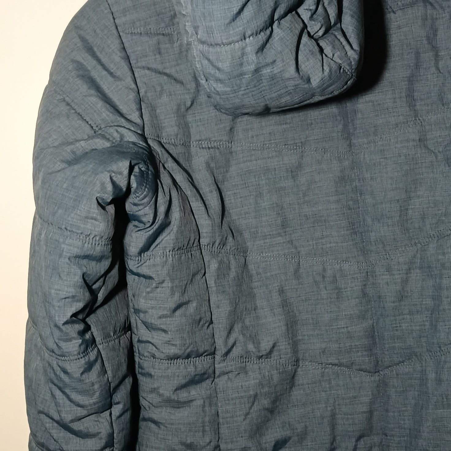 Columbia Blue Heathered Insulated Puffer Jacket Hooded Gorpcore Size XS - Thumbnail 13
