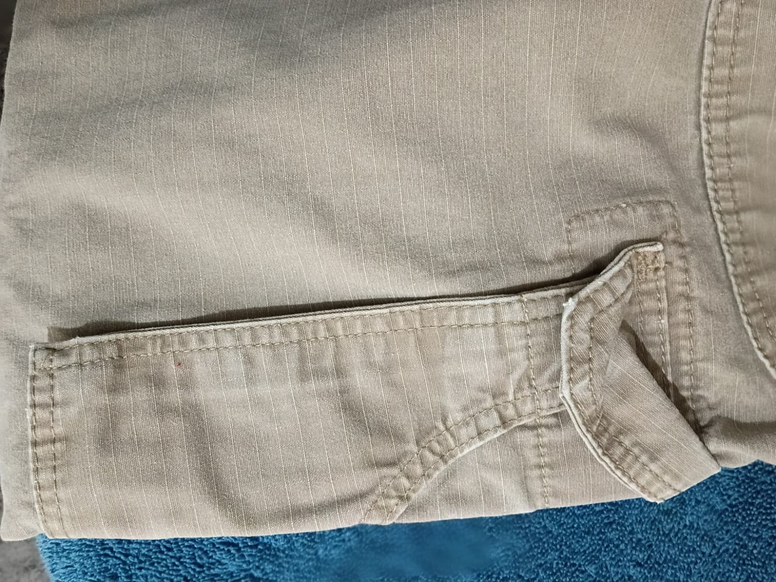 Wrangler Riggs Workwear Cargo Pants Mens Size 36x30 light tan colorway - Thumbnail 12