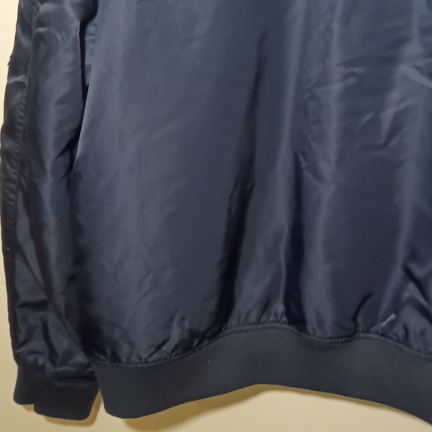 TOMMY HILFIGER REMOVABLE FAUX FUR MENS FULL ZIP BOMBER LOGO JACKET SZ: large - Thumbnail 14