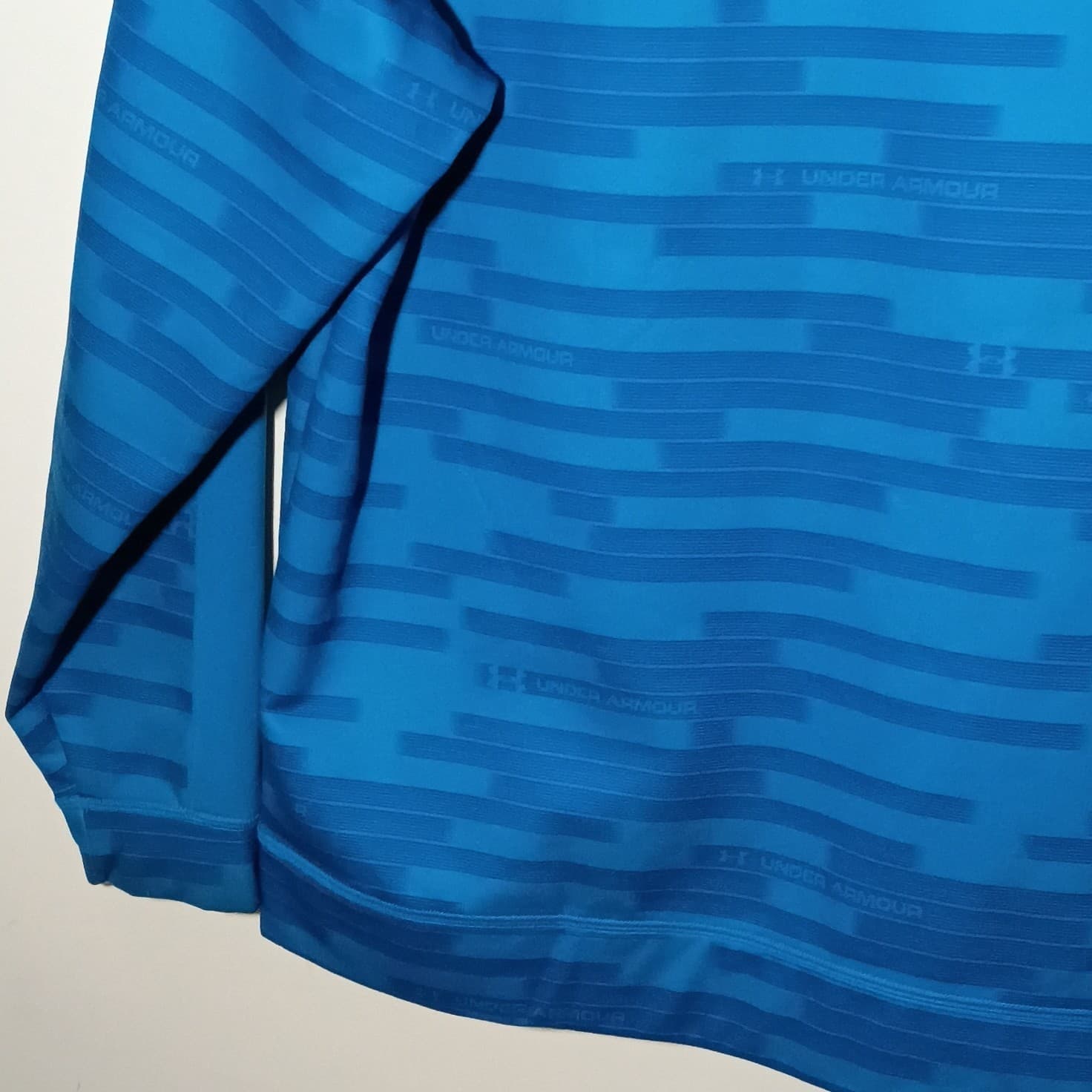 UNDER ARMOUR MENS LOOSE FIT BLUE STRIPE FULL ZIP HOODED JACKET SIZE LARGE - Thumbnail 14