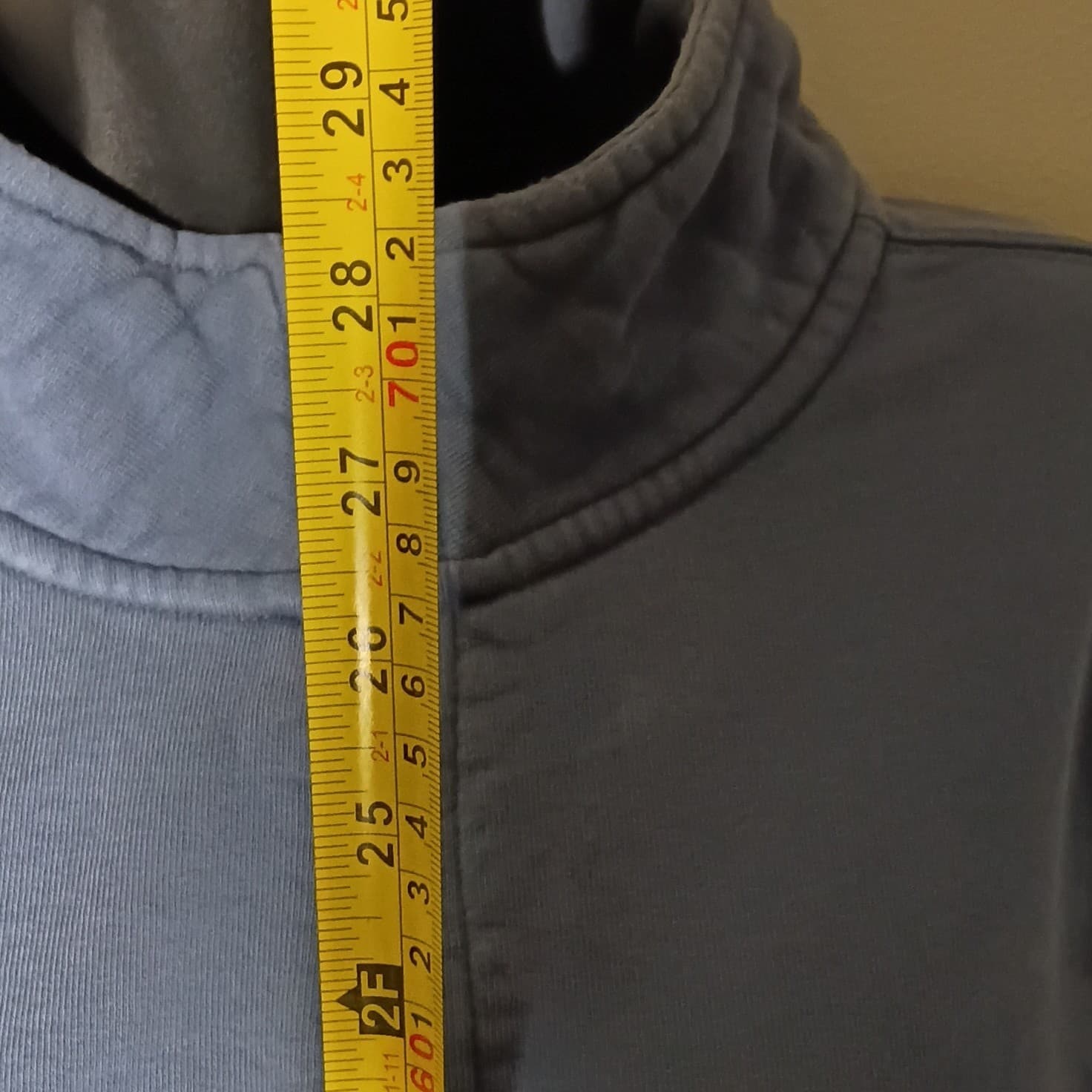 L.L. Bean Men's Size TXL Blue Full Zip Mock Neck Sweatshirt Jacket - Thumbnail 10
