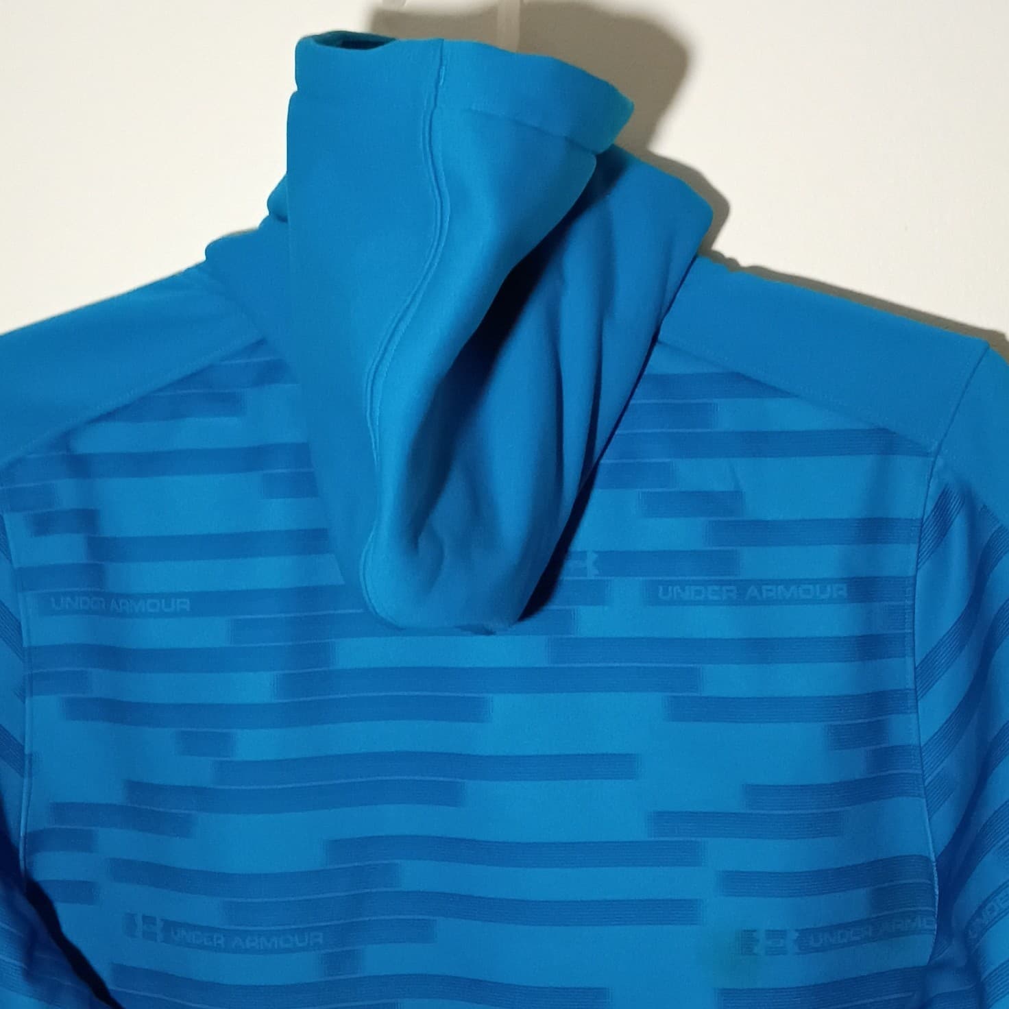UNDER ARMOUR MENS LOOSE FIT BLUE STRIPE FULL ZIP HOODED JACKET SIZE LARGE - Thumbnail 11