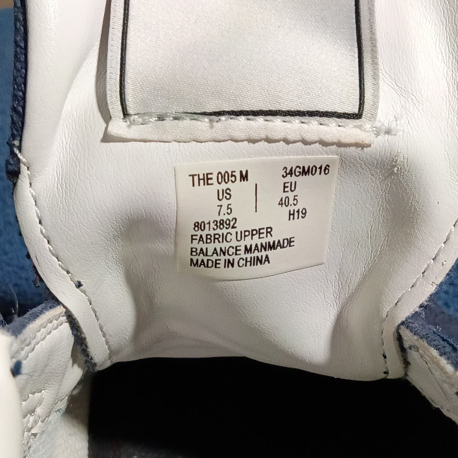 Goats Men's Blue and White Color-Block Low-Top Casual Sneakers (Size 7.5) - Thumbnail 8