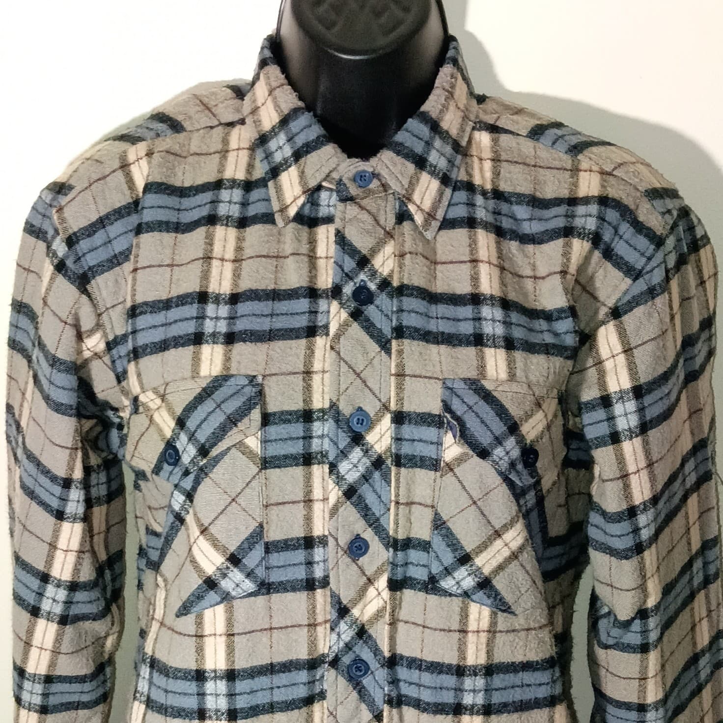 Vintage Pine Grove Wool Blend Flannel Button Down Long Sleeve Shirt. Size small - Thumbnail 2