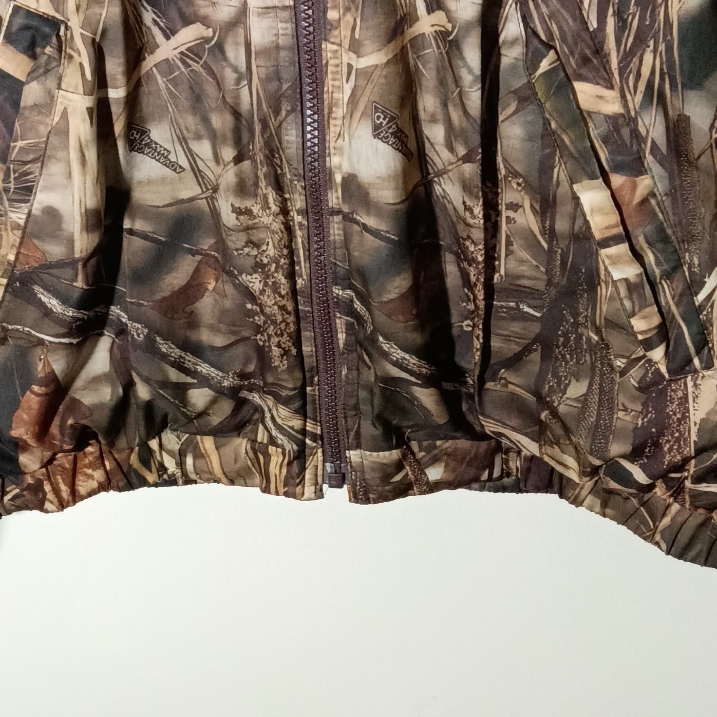 Gamehide Reversible Hunting Jacket Mens medium Camo Advantage MAX-4 HD Brown - Thumbnail 8