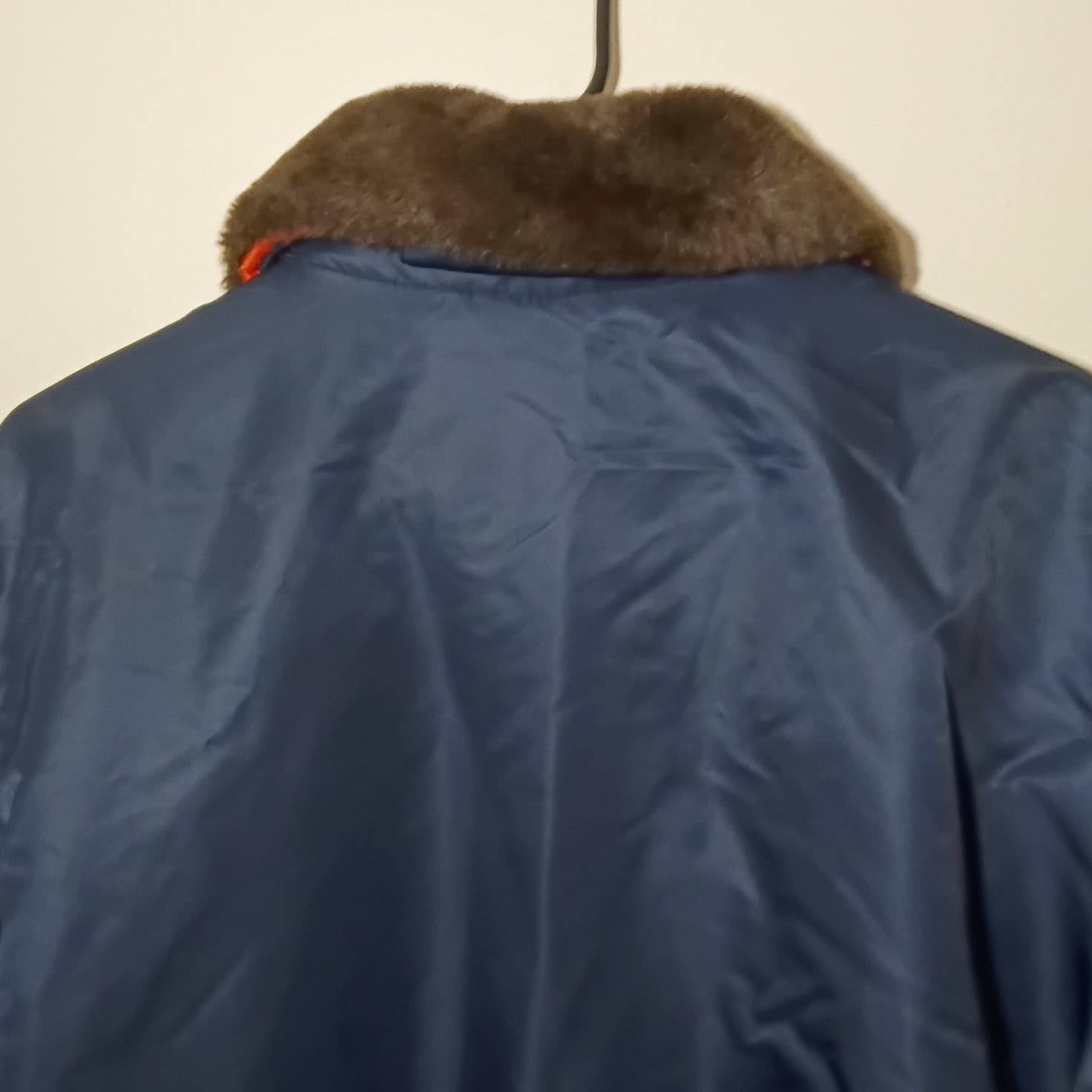 TOMMY HILFIGER REMOVABLE FAUX FUR MENS FULL ZIP BOMBER LOGO JACKET SZ: large - Thumbnail 11
