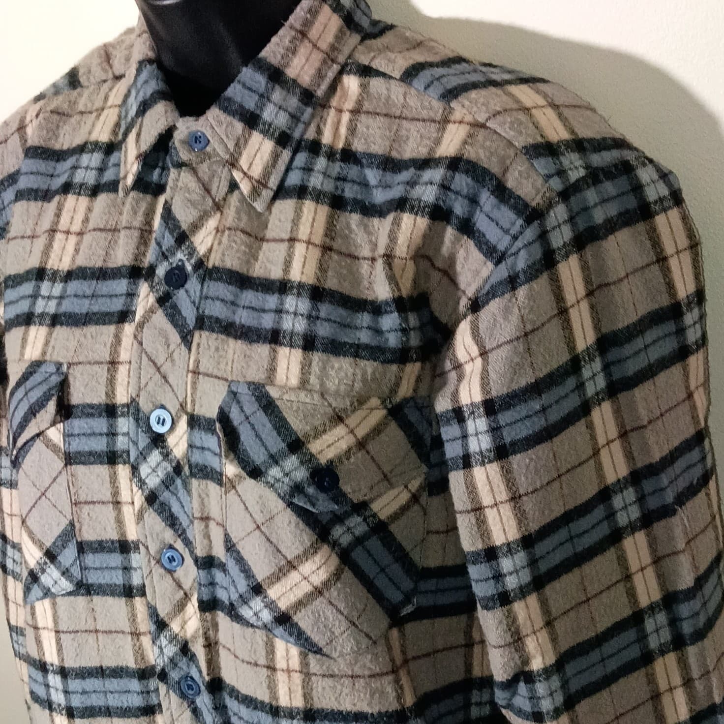 Vintage Pine Grove Wool Blend Flannel Button Down Long Sleeve Shirt. Size small - Thumbnail 5