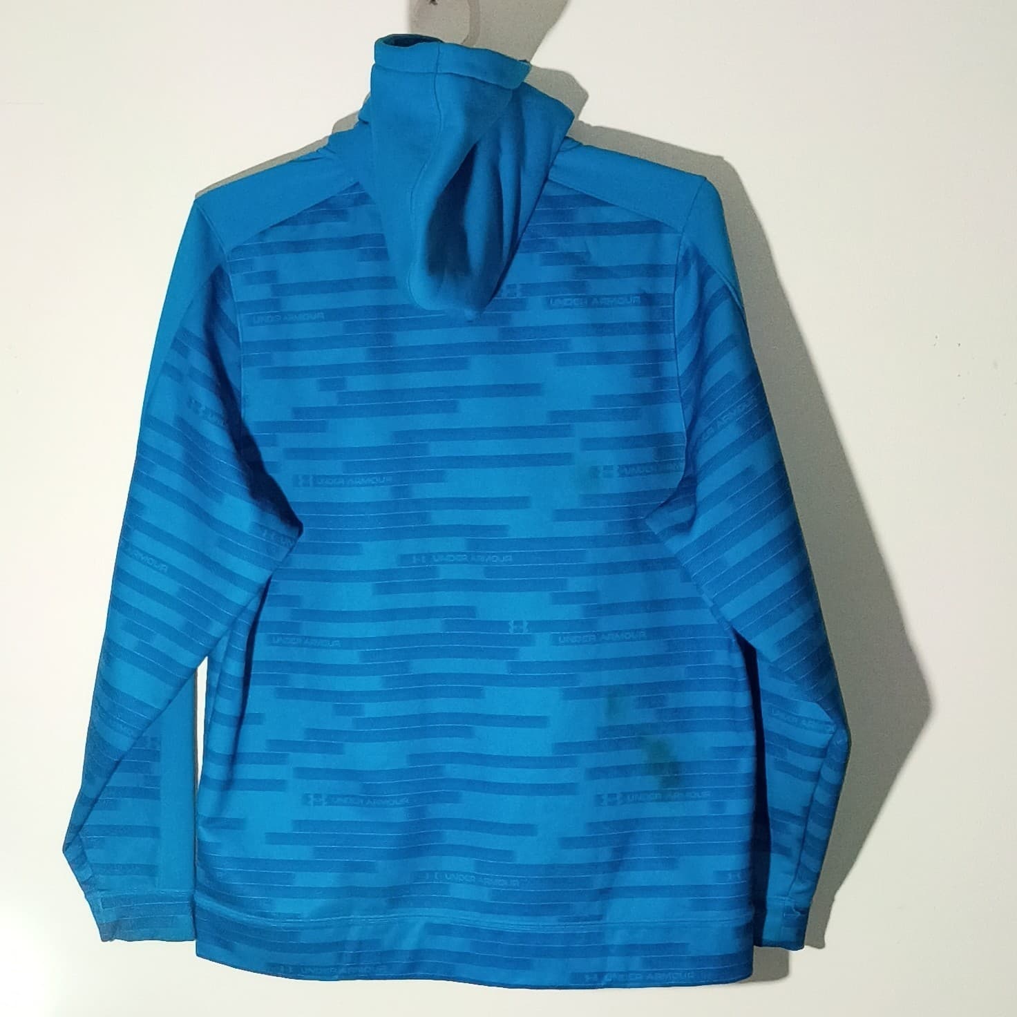 UNDER ARMOUR MENS LOOSE FIT BLUE STRIPE FULL ZIP HOODED JACKET SIZE LARGE - Thumbnail 10
