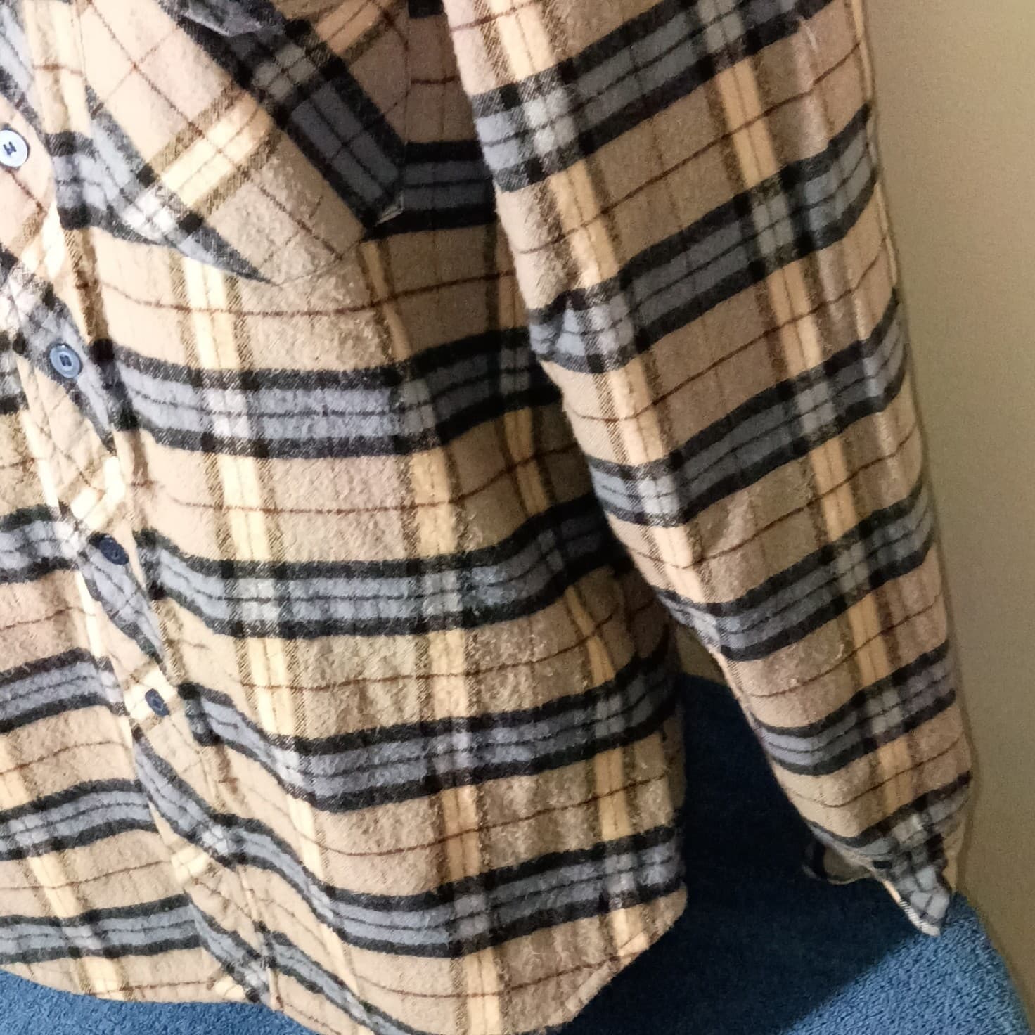 Vintage Pine Grove Wool Blend Flannel Button Down Long Sleeve Shirt. Size small - Thumbnail 4