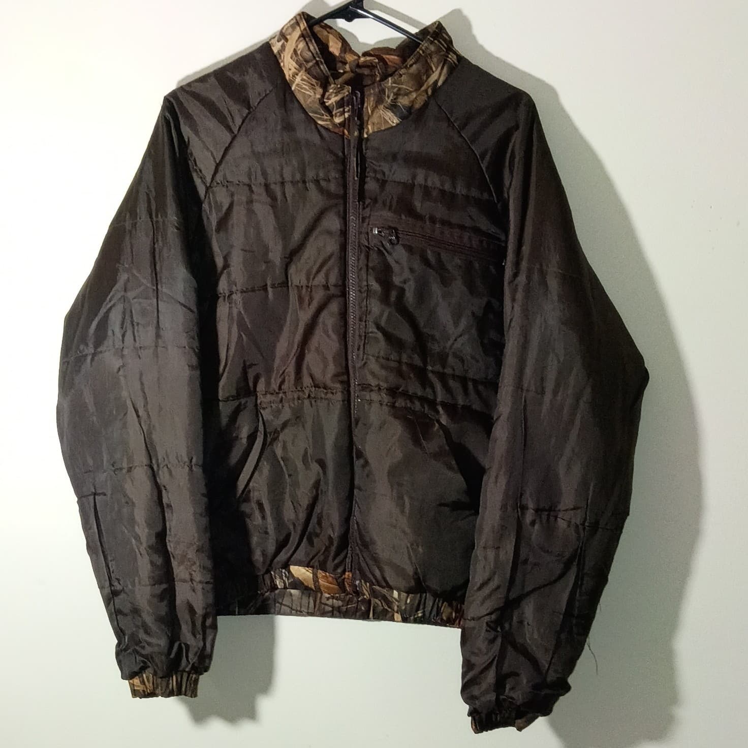 Gamehide Reversible Hunting Jacket Mens medium Camo Advantage MAX-4 HD Brown - Thumbnail 18