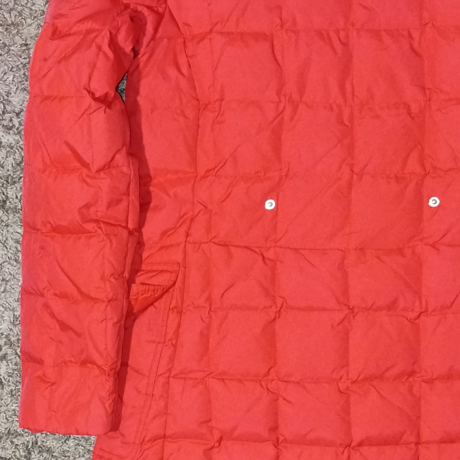 Tommy Hilfiger Coat Size Small Women Hooded Red Puffer Coat - Thumbnail 12