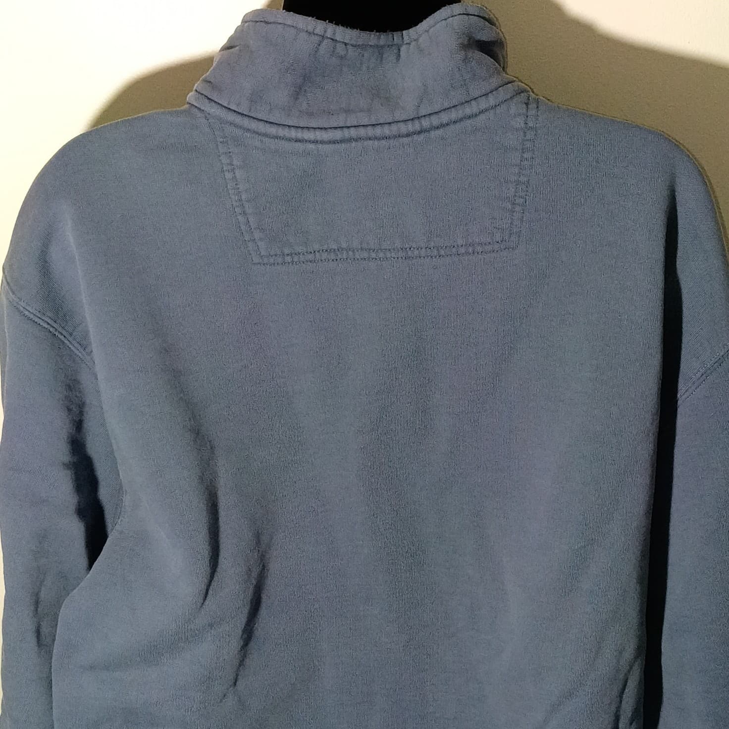 L.L. Bean Men's Size TXL Blue Full Zip Mock Neck Sweatshirt Jacket - Thumbnail 5