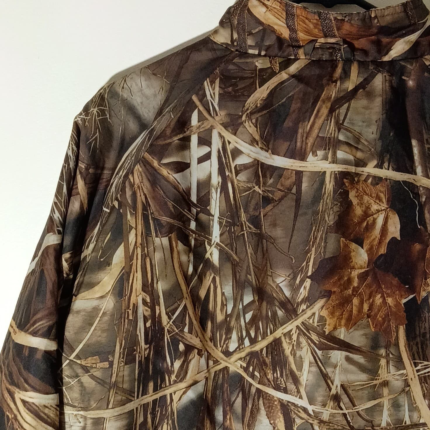 Gamehide Reversible Hunting Jacket Mens medium Camo Advantage MAX-4 HD Brown - Thumbnail 14