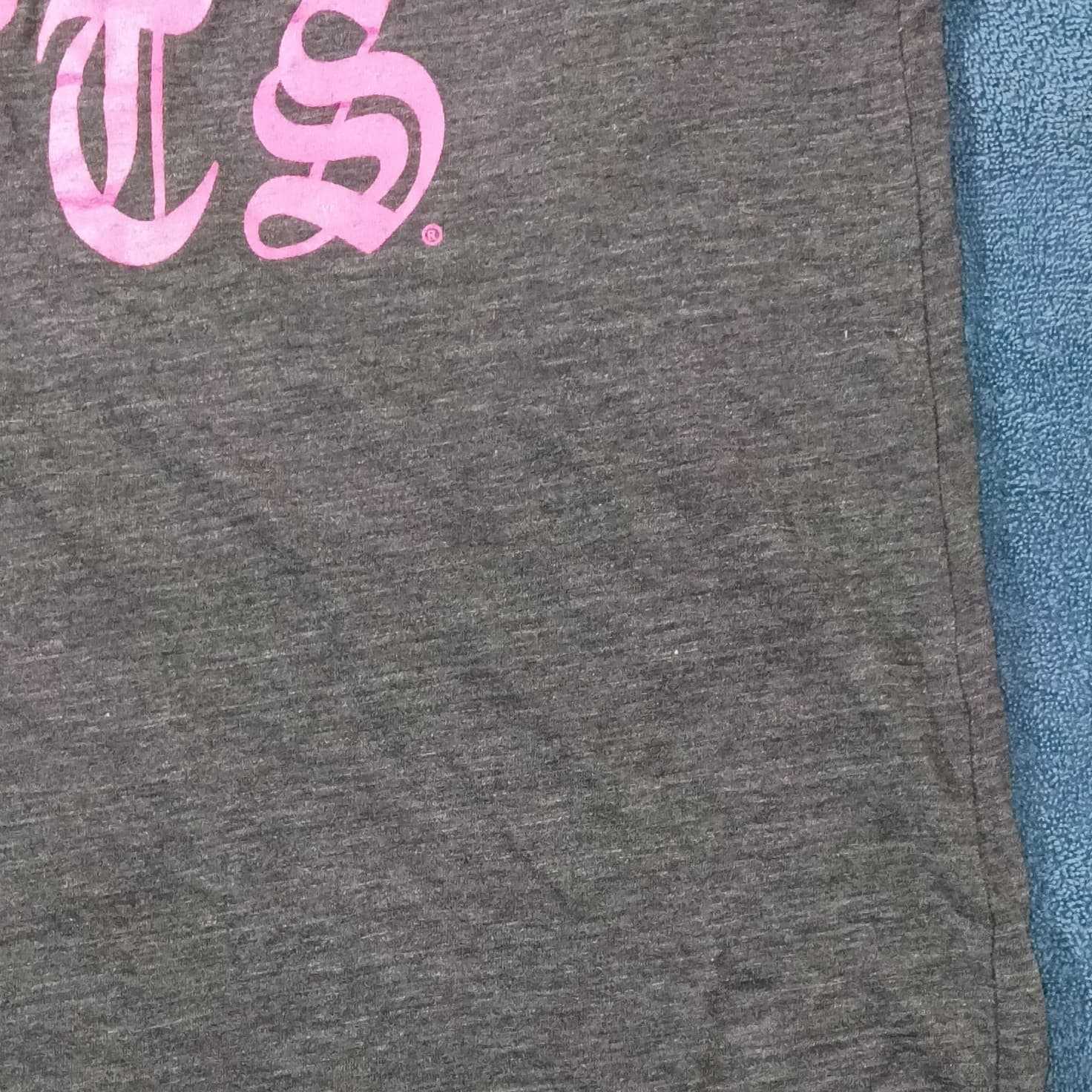 Bella + Canvas Full Throttle Saloon FTS Graphic Tank Top Gray Pink Scoop Neck - Thumbnail 5