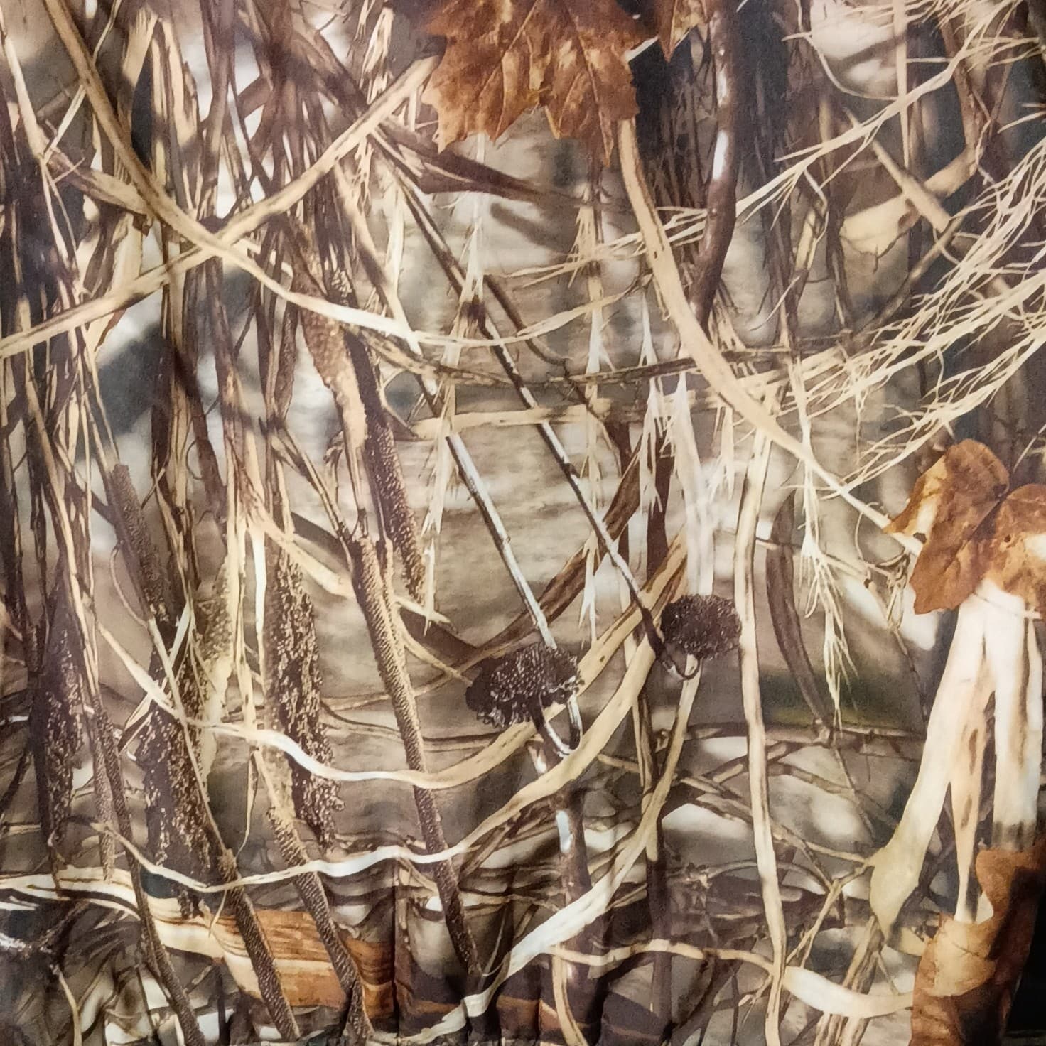 Gamehide Reversible Hunting Jacket Mens medium Camo Advantage MAX-4 HD Brown - Thumbnail 15