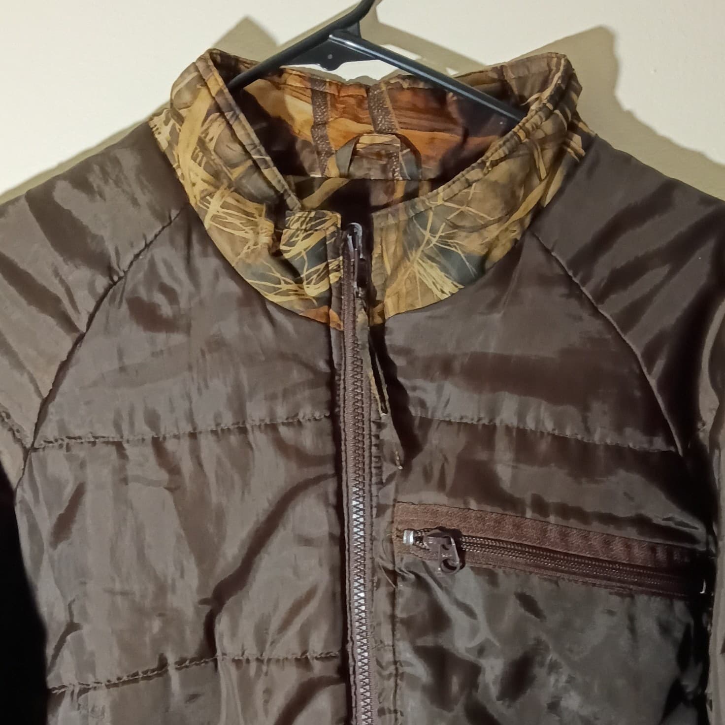 Gamehide Reversible Hunting Jacket Mens medium Camo Advantage MAX-4 HD Brown - Thumbnail 19