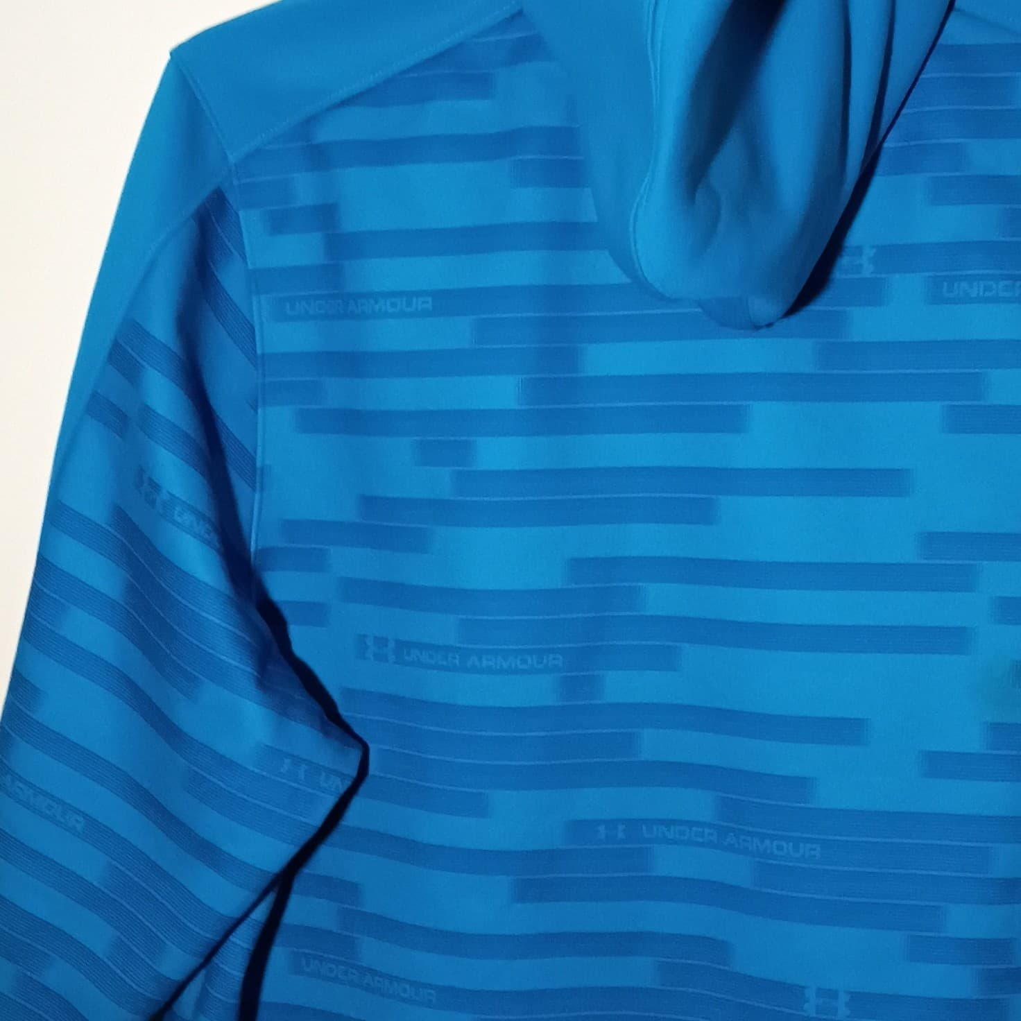 UNDER ARMOUR MENS LOOSE FIT BLUE STRIPE FULL ZIP HOODED JACKET SIZE LARGE - Thumbnail 13