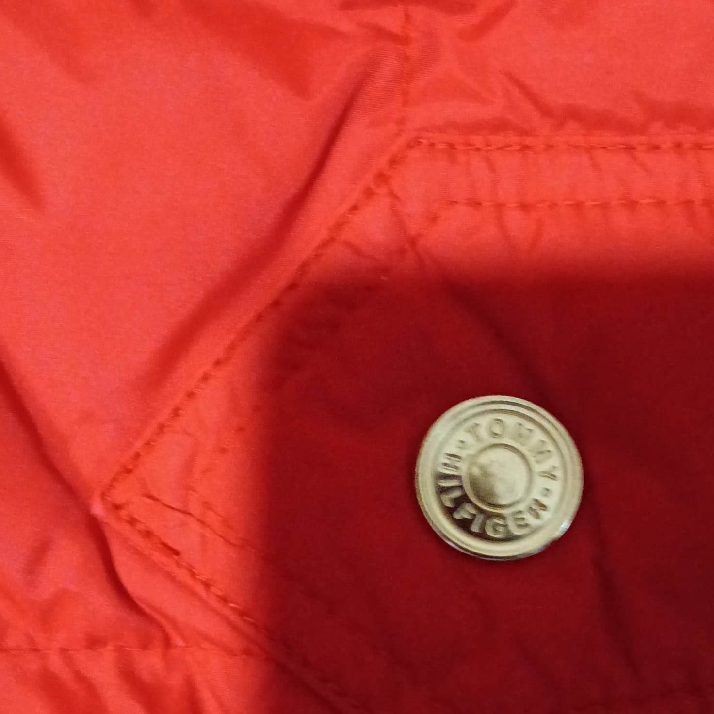 Tommy Hilfiger Coat Size Small Women Hooded Red Puffer Coat - Thumbnail 7