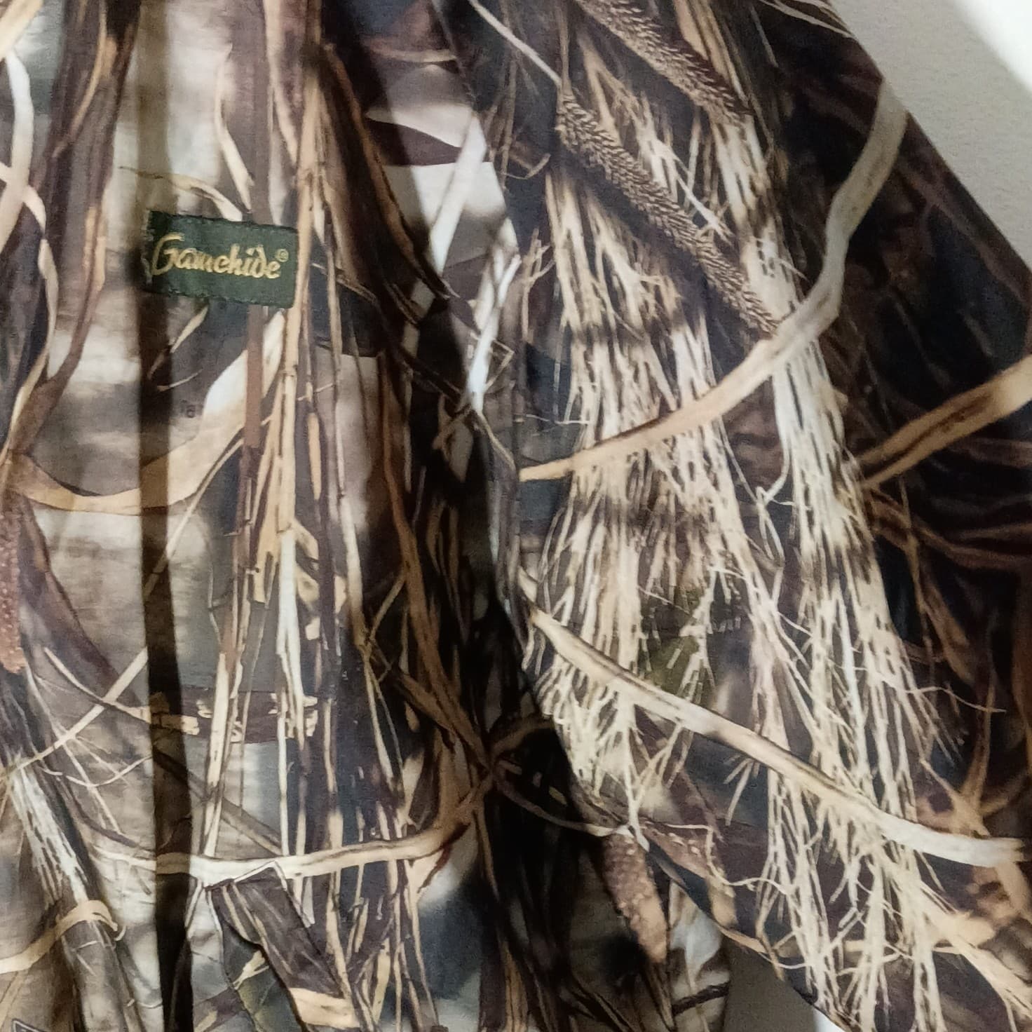 Gamehide Reversible Hunting Jacket Mens medium Camo Advantage MAX-4 HD Brown - Thumbnail 5