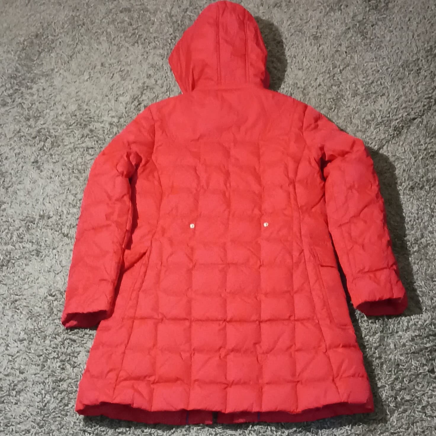 Tommy Hilfiger Coat Size Small Women Hooded Red Puffer Coat - Thumbnail 9