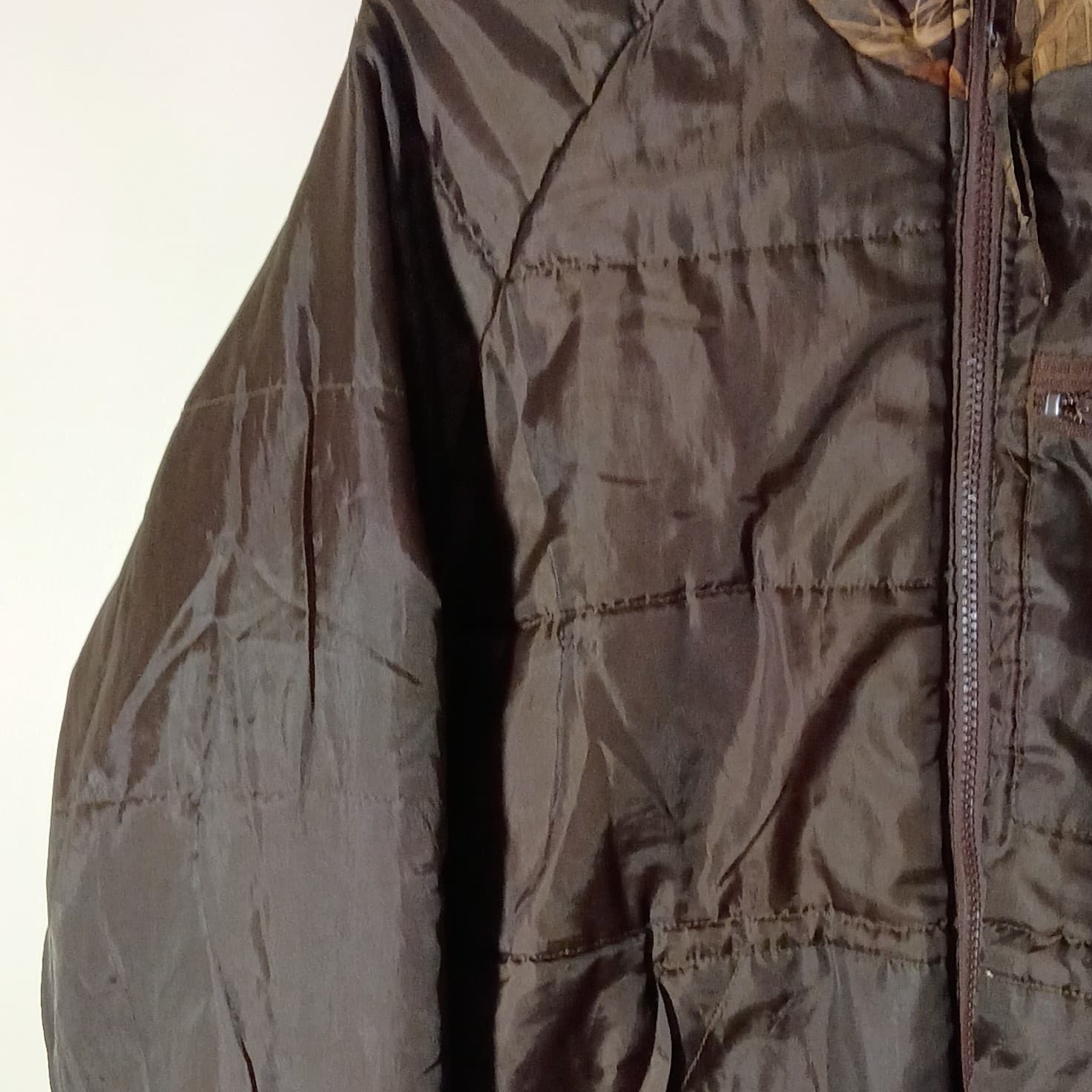 Gamehide Reversible Hunting Jacket Mens medium Camo Advantage MAX-4 HD Brown - Thumbnail 23