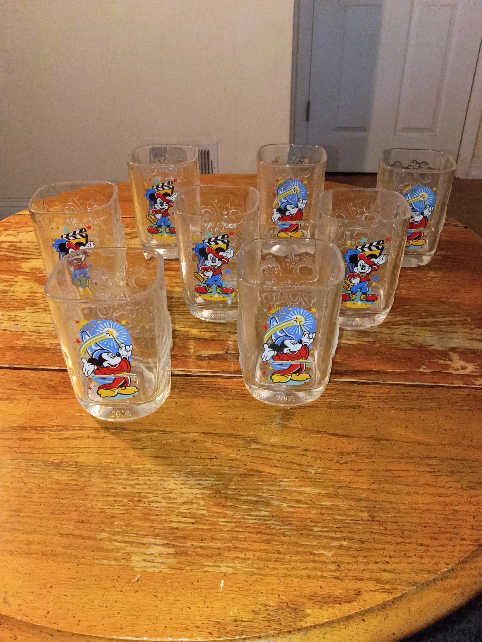 Vintage McDonald's Disney glass cups Mickey mouse