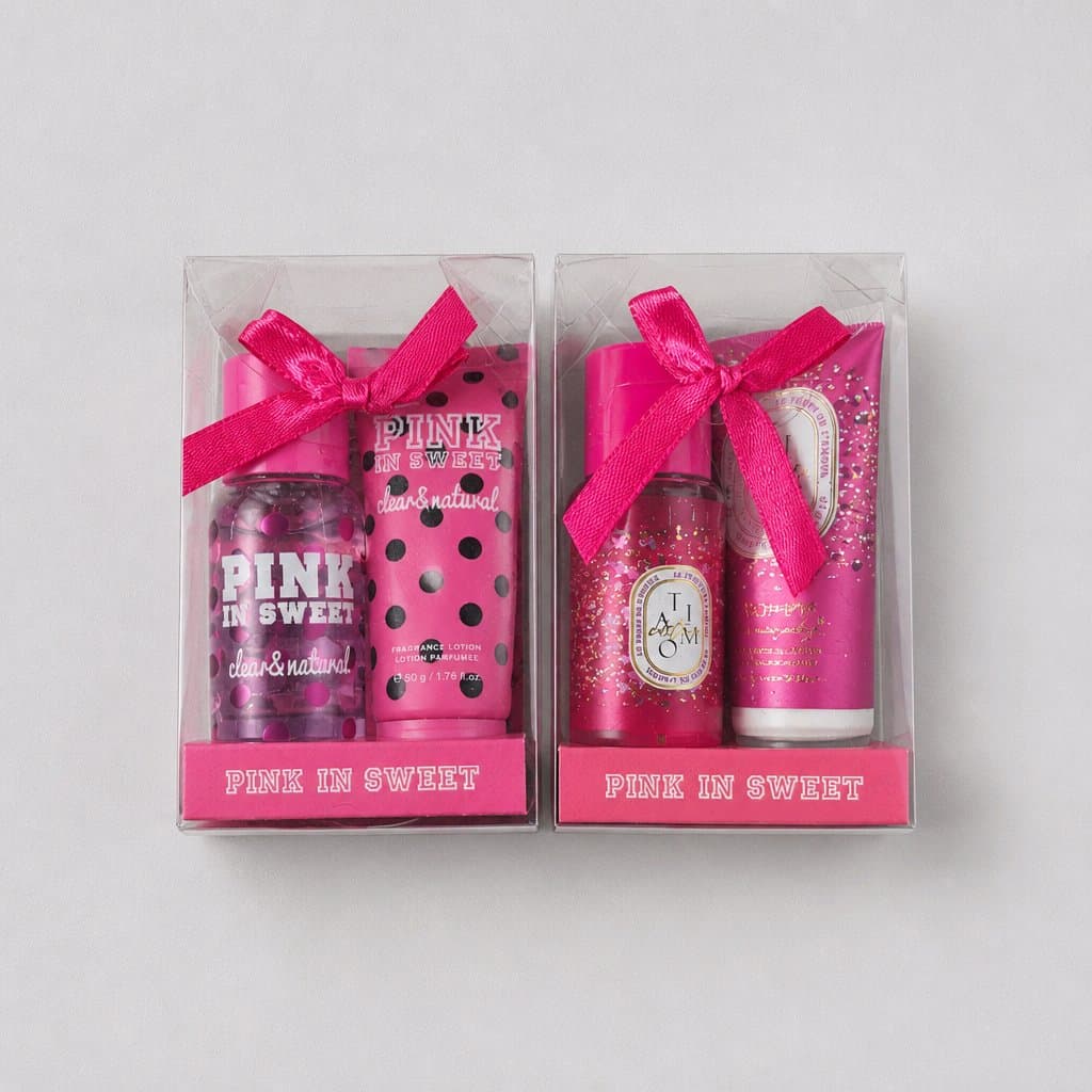 Pink in Sweet Fragrance and Lotion Gift Set